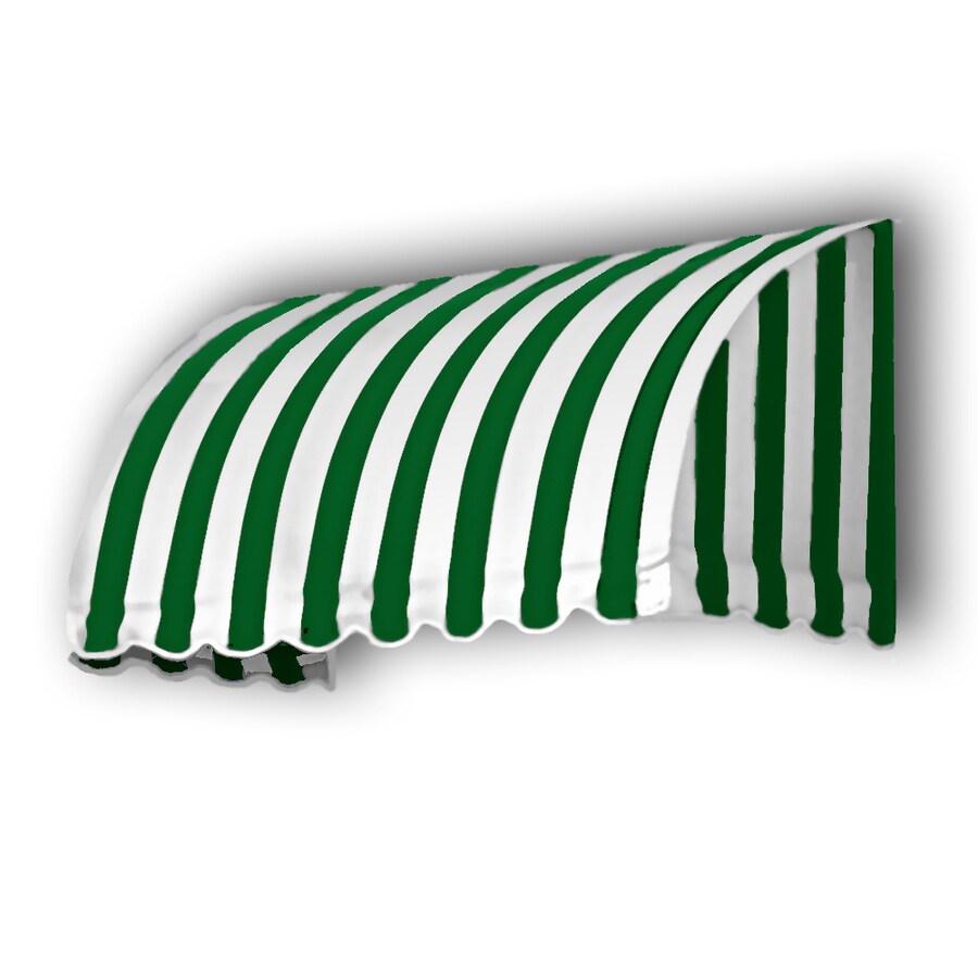 Awntech RS22-6FW 52.5-in Wide x 36-in Projection x 56-in Height Fabric Striped Fixed Window/Door Awning