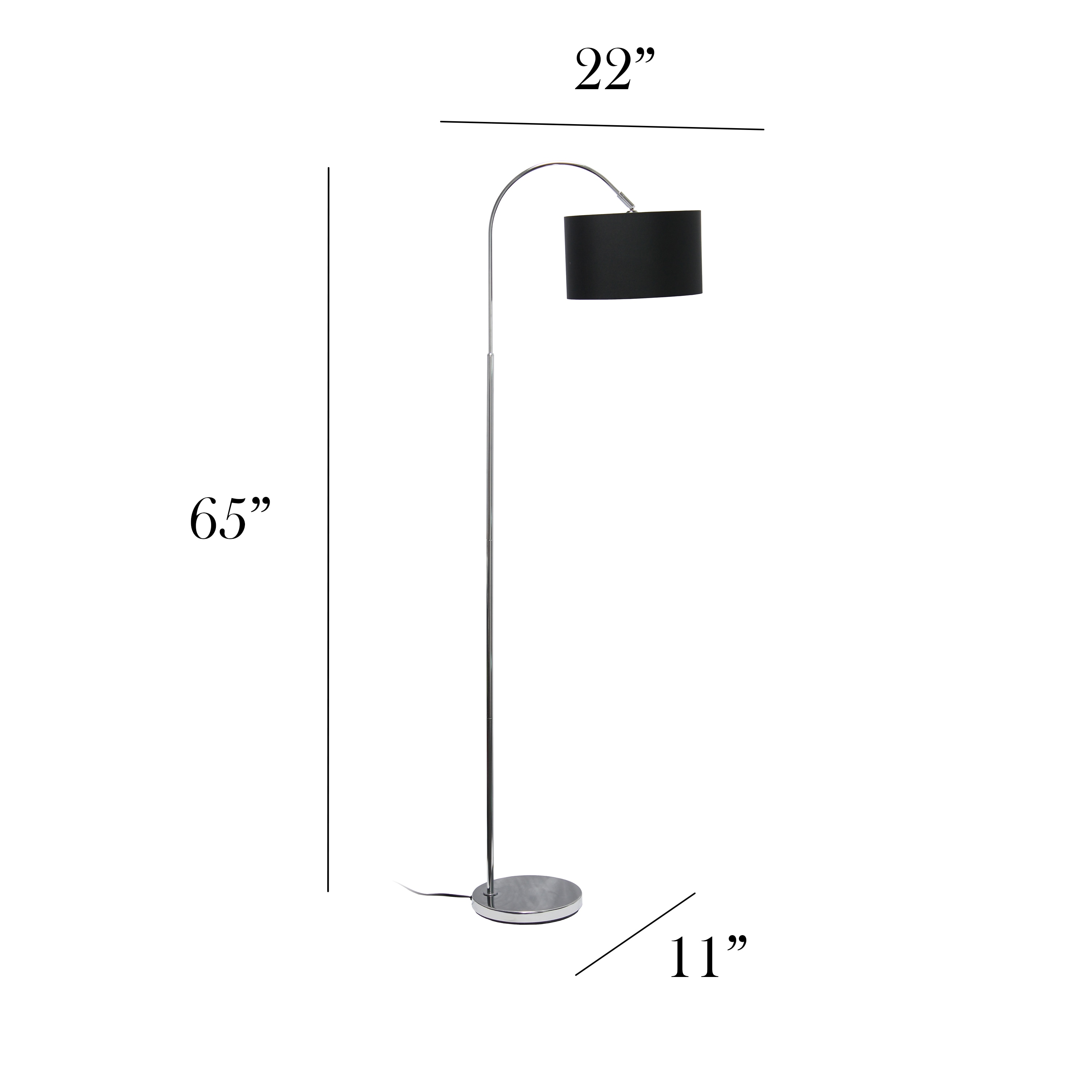 Simple Designs LF2005-BLK-LB floorlamps - View #3