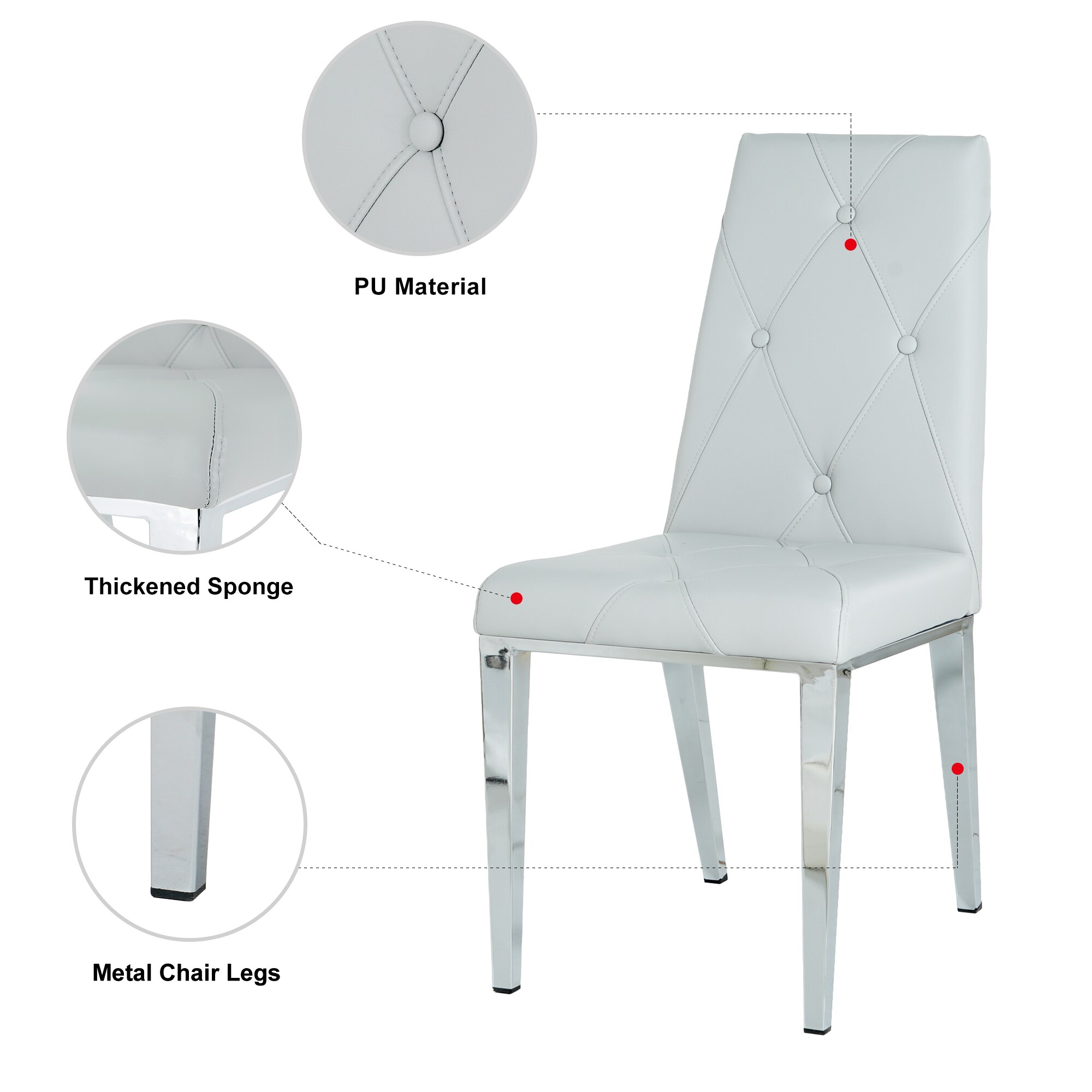 SINOFURN SYA290020LG Dining-Chairs - View #6