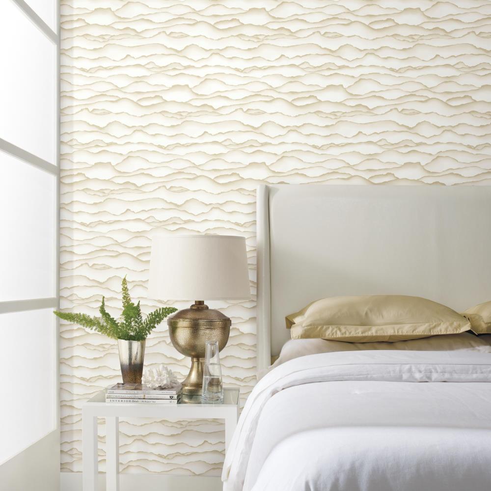 RoomMates 28.2-sq ft Gold Vinyl Abstract Self-Adhesive Peel and Stick ...