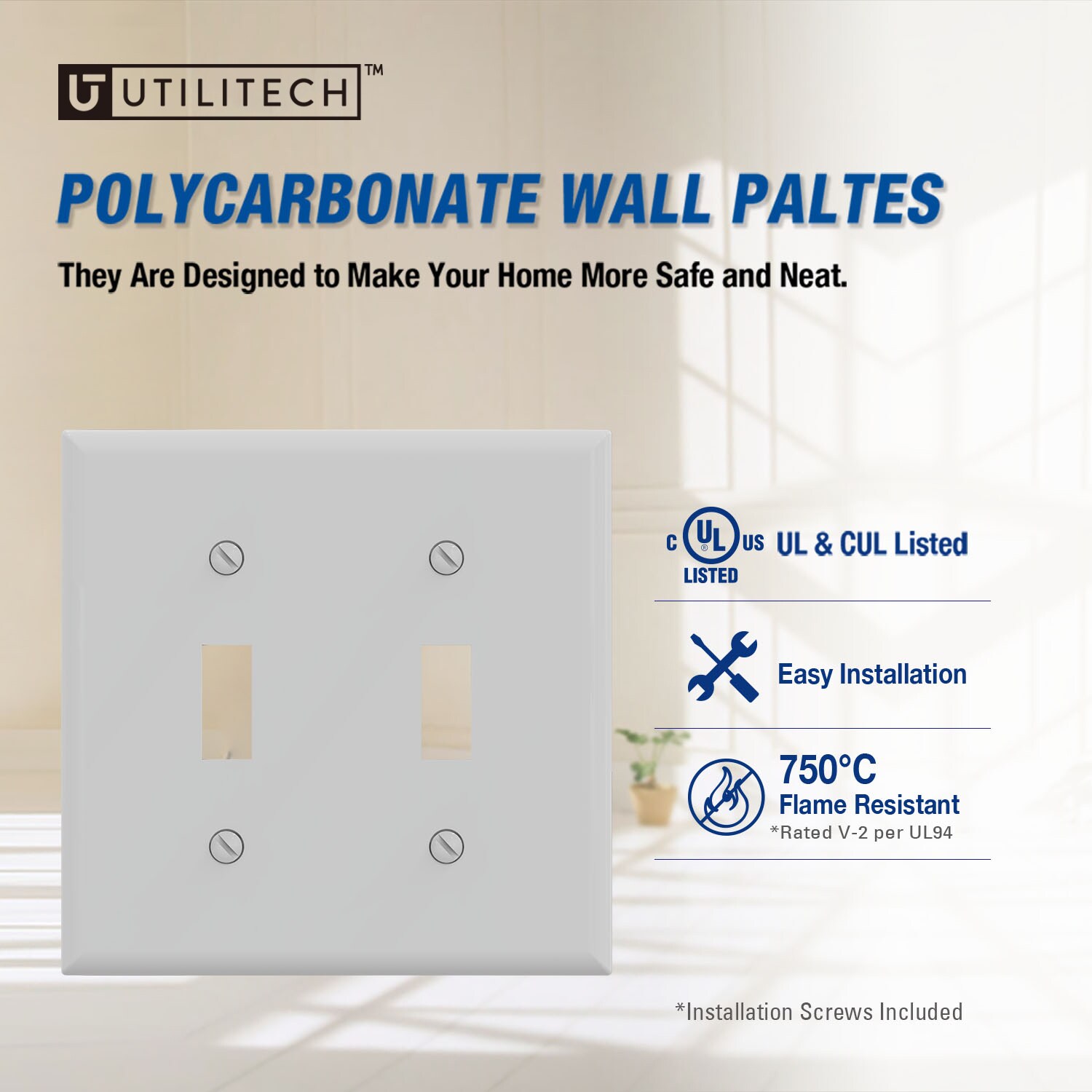 Utilitech 3012-WH10 Electrical-Wall-Plates - View #2