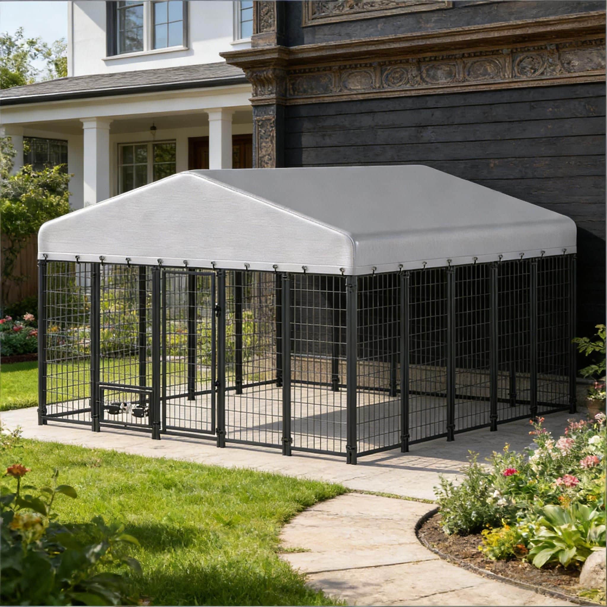 Blisstyle Spacious Dog Kennel Outdoor Pet Kennel