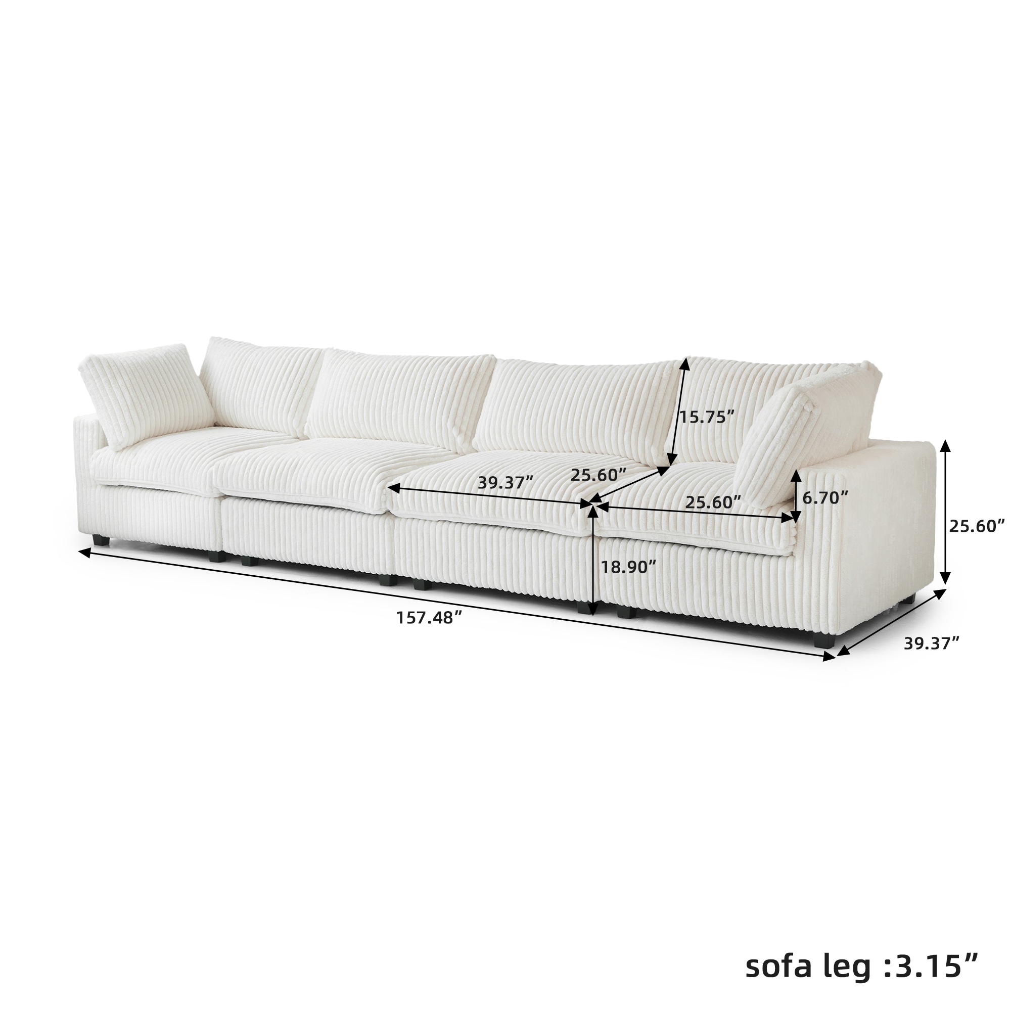 BuotiqHom DH-SF4-141BE Sofas-Loveseats - View #3