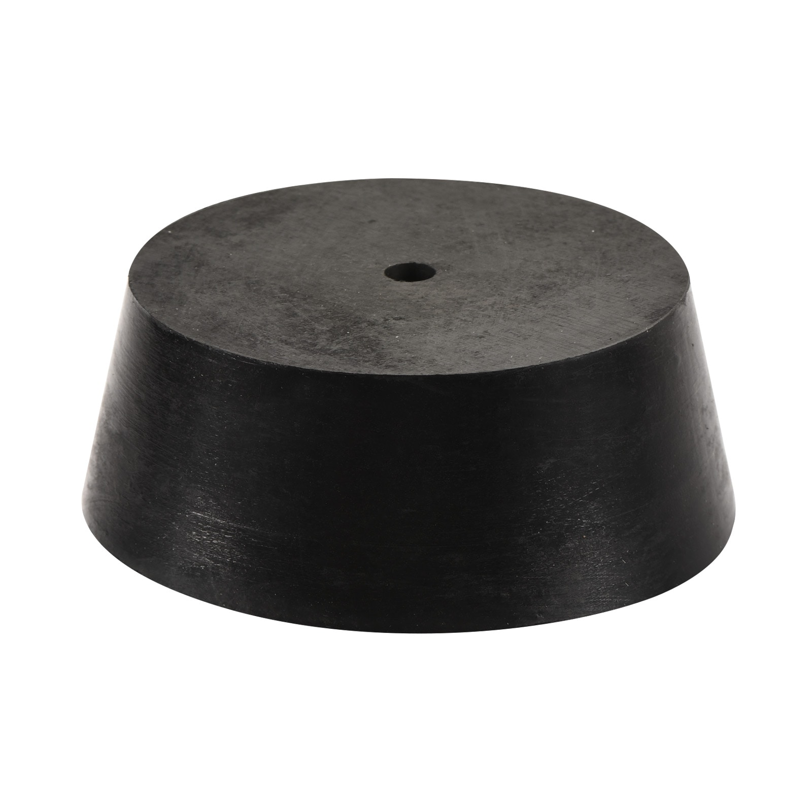 Unique Bargains - Rubber Tapered Plug 54mm to 64mm with Hole Test Tubes Bungs Stopper Black for L...