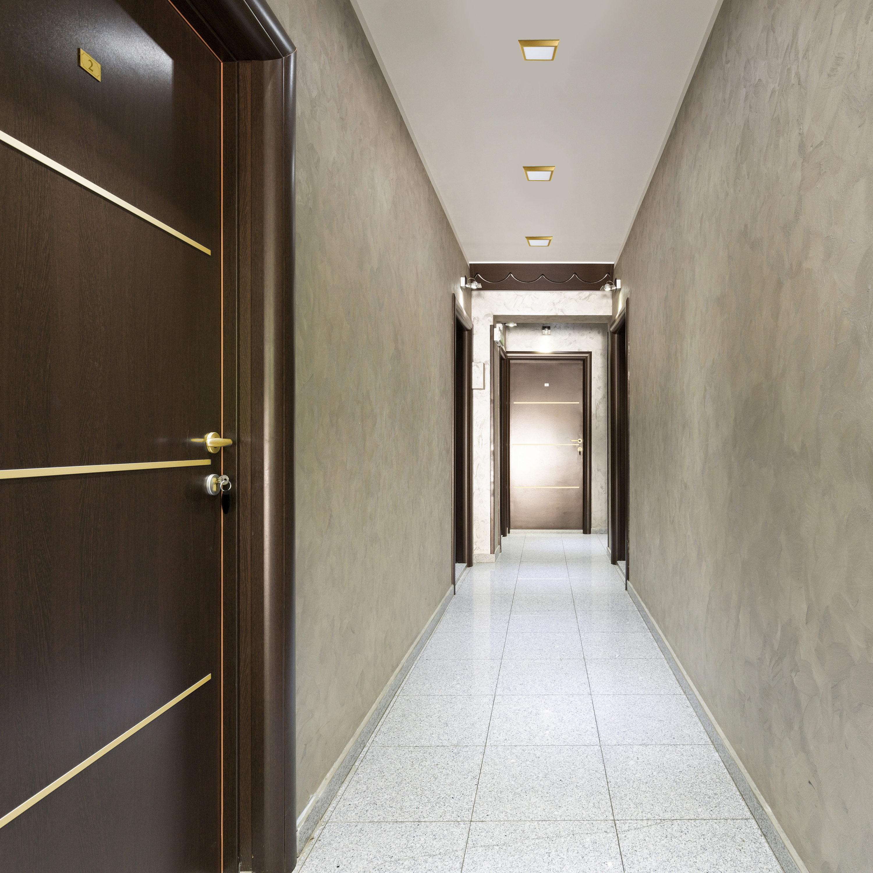 Next Glow Ultra Slim 5" Matte Brass LED Ceiling Light Fixture
