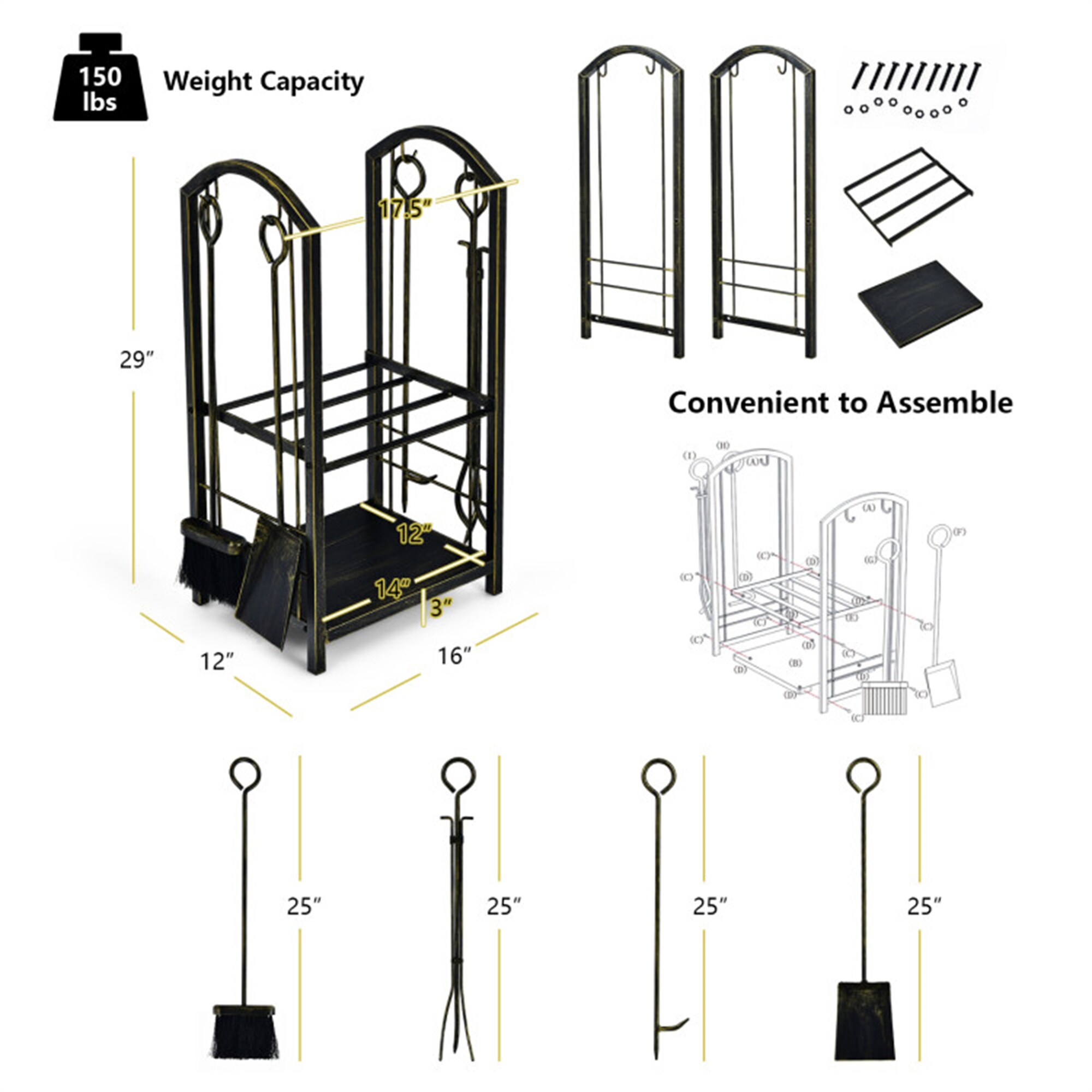 BABOOM BOM-61475CP-CO Firewood-Storage - View #3