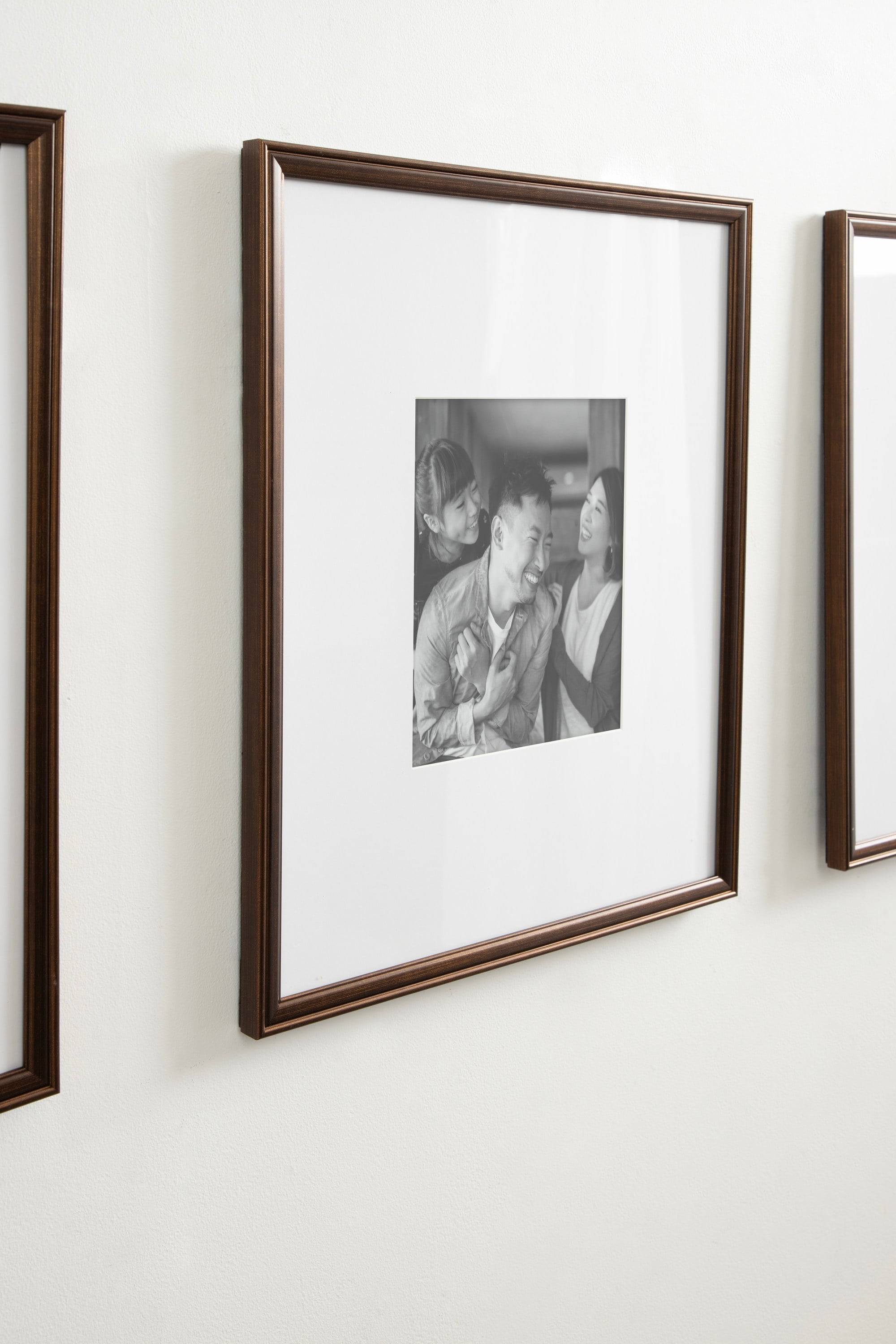 Adlynn Bronze Polystyrene 16"x20" Matted Picture Frames Set of 3
