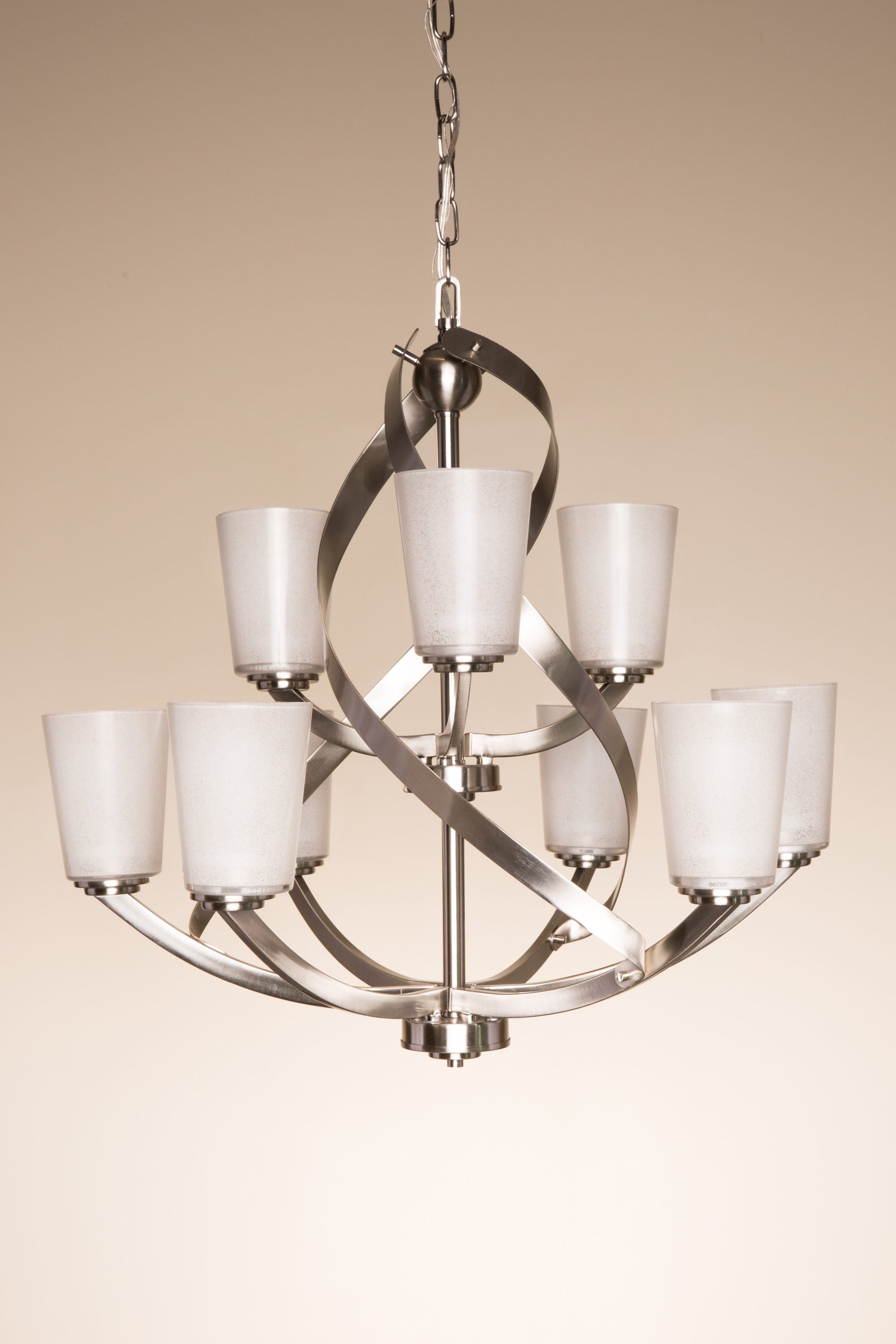 Kichler Layla 9-Light Brushed Nickel Modern/Contemporary Chandelier
