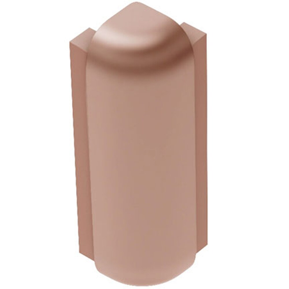 Schluter Systems E90RS125AK57 Rondec-Step 0.5-in W x 2.75-in L Satin copper anodized aluminum Aluminum Outside corner Tile Edge Trim