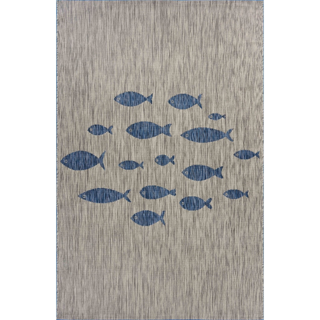 HomeRoots 4000393763 5 x 7 (ft) Polypropylene Gray Rectangular Indoor/Outdoor Area rug