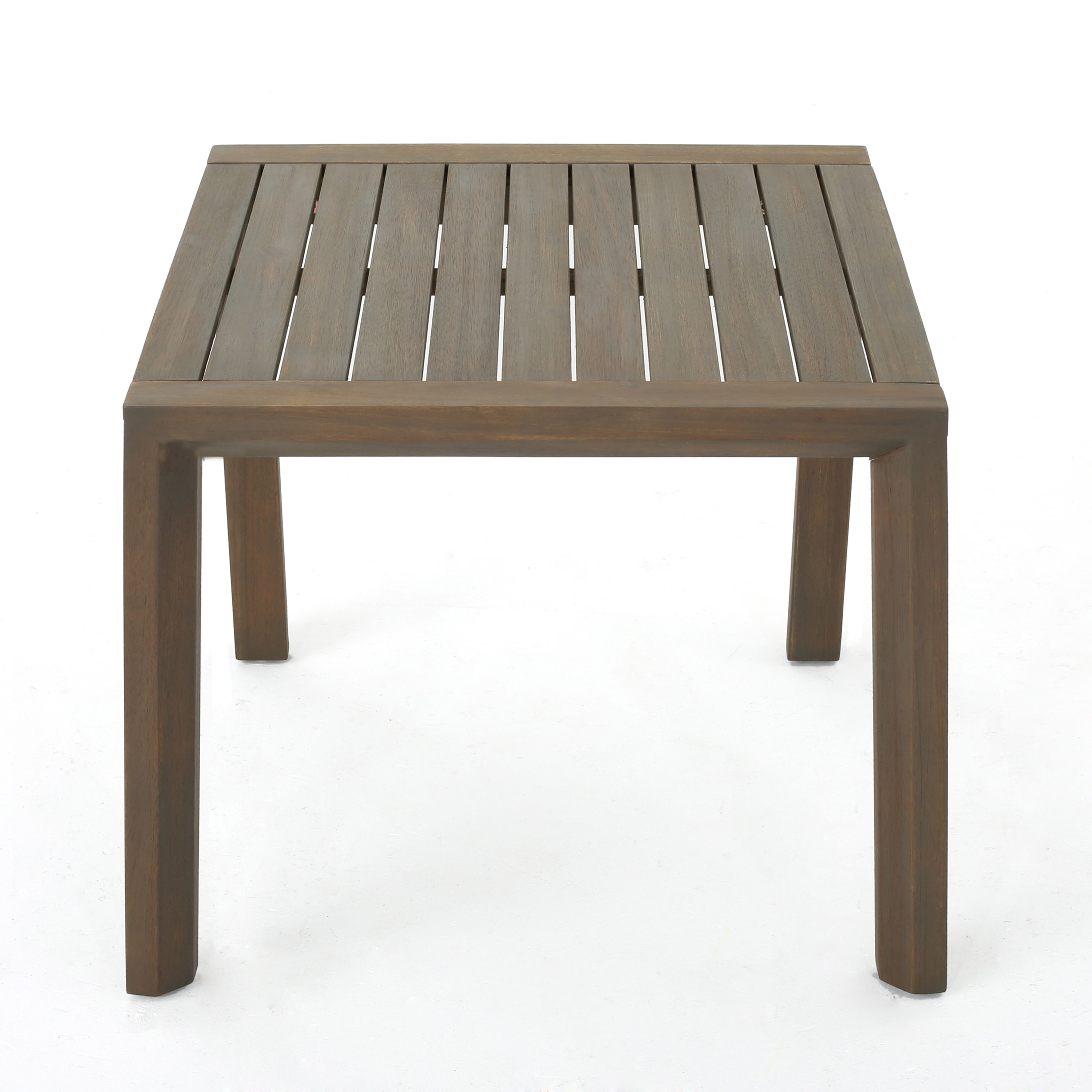Gray Acacia Wood 3-Piece Outdoor Chat Set with Water-Resistant Cushions