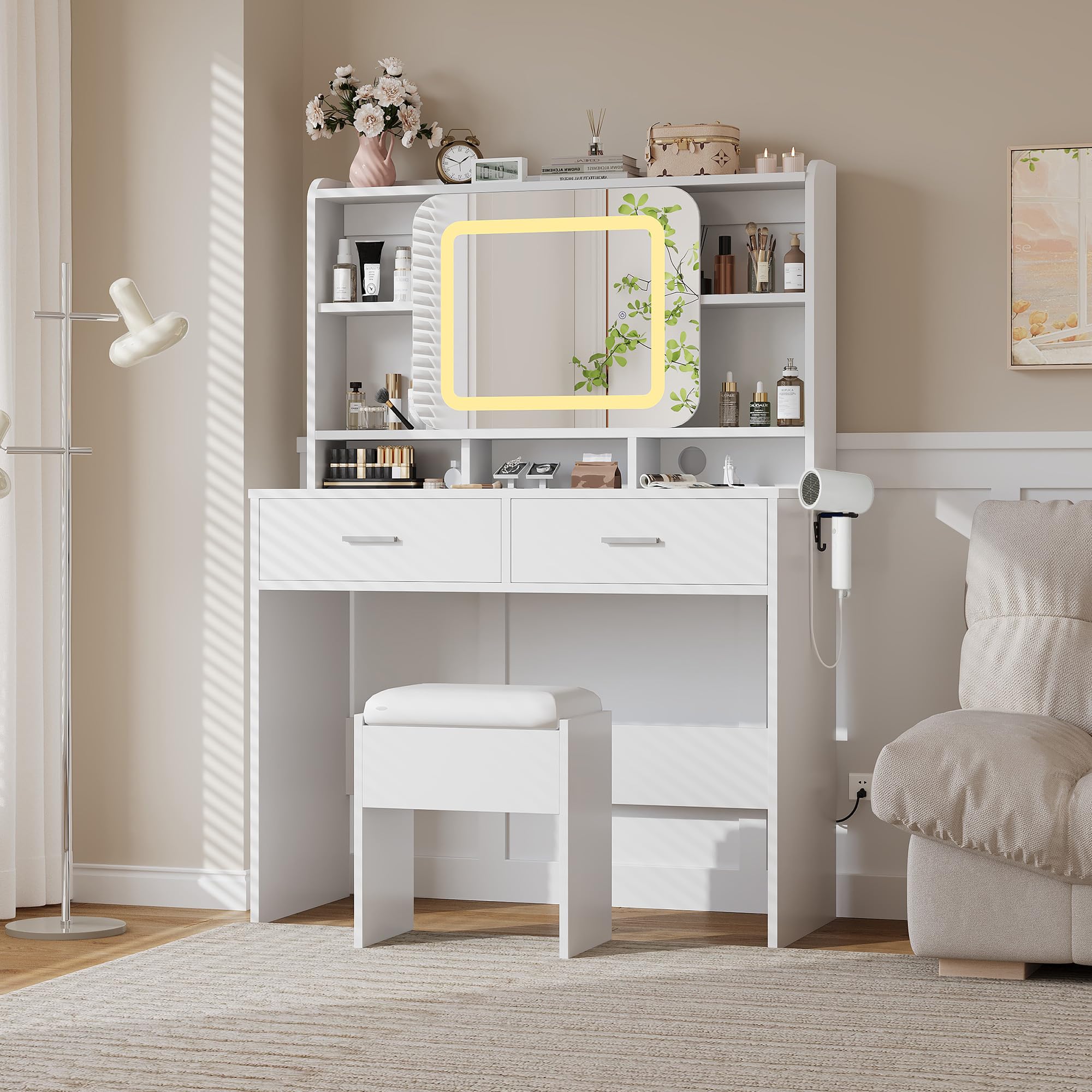 Garvee HHZ-PHO-339K84HD Bedroom-Vanities - View #2