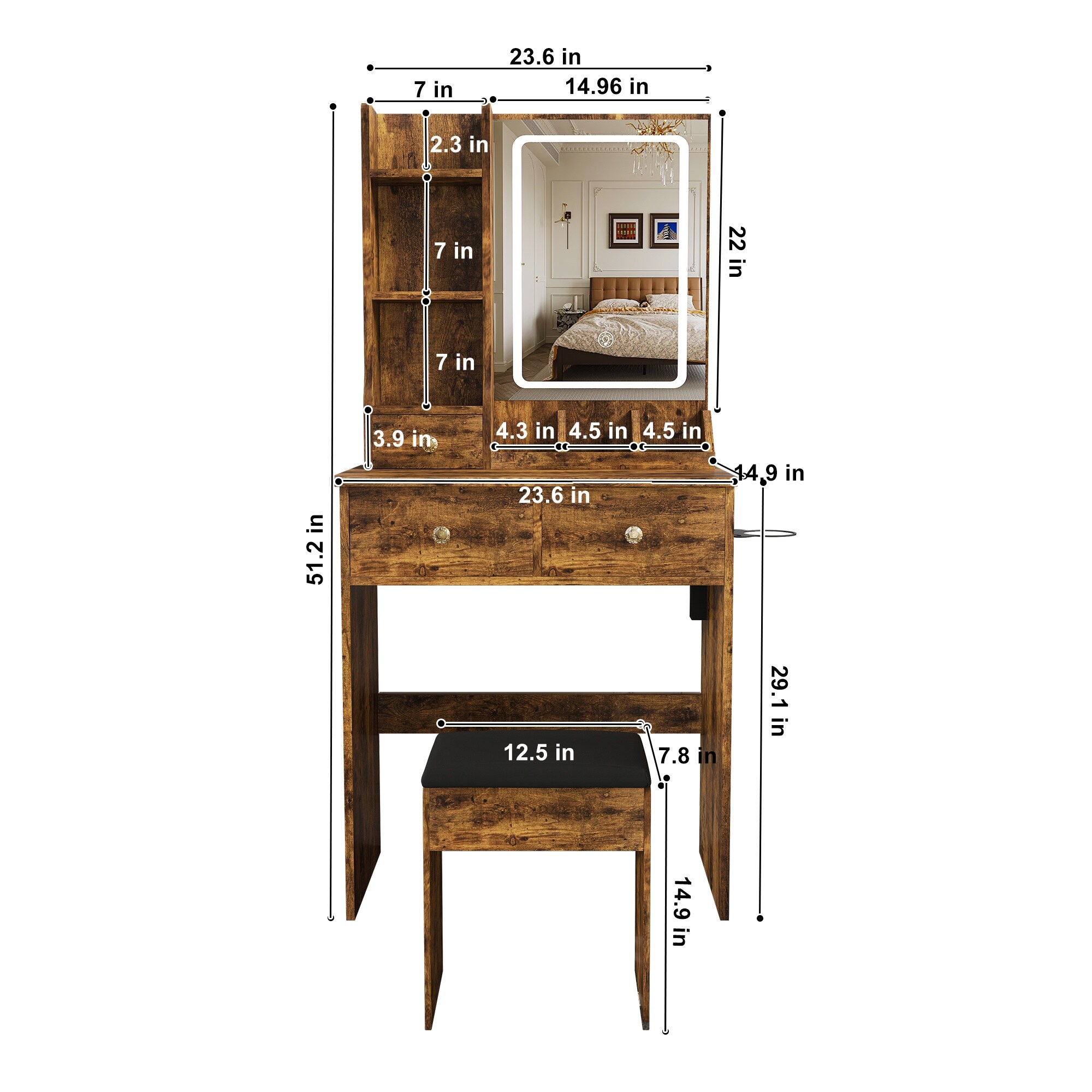 Boyel Living BLID7W250585907 Bedroom-Vanities - View #5