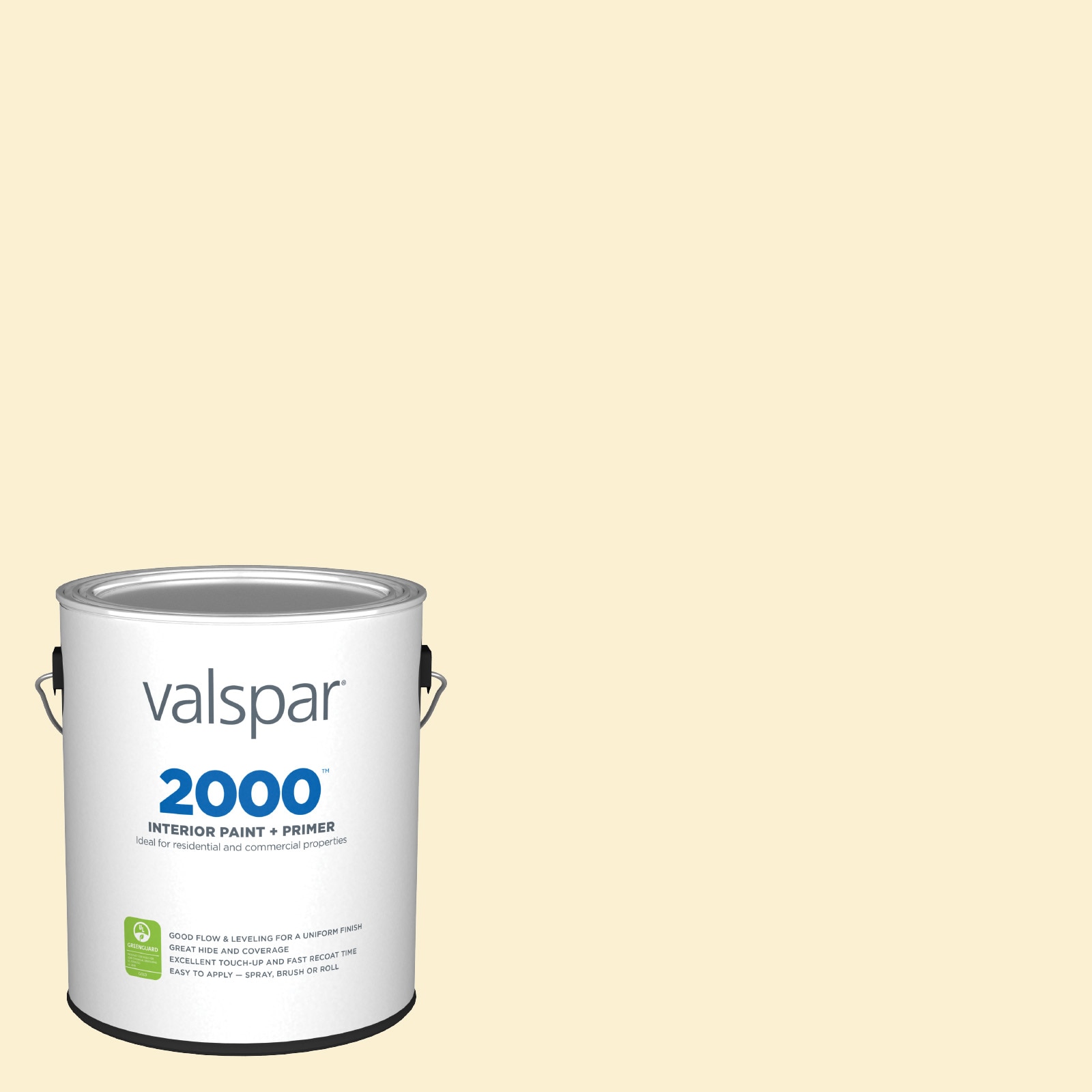 Valspar 3001-2C-26725 2000 Flat Champagne Tickle 3001-2C Latex Interior Paint Paint + Primer ( 1-gallon )