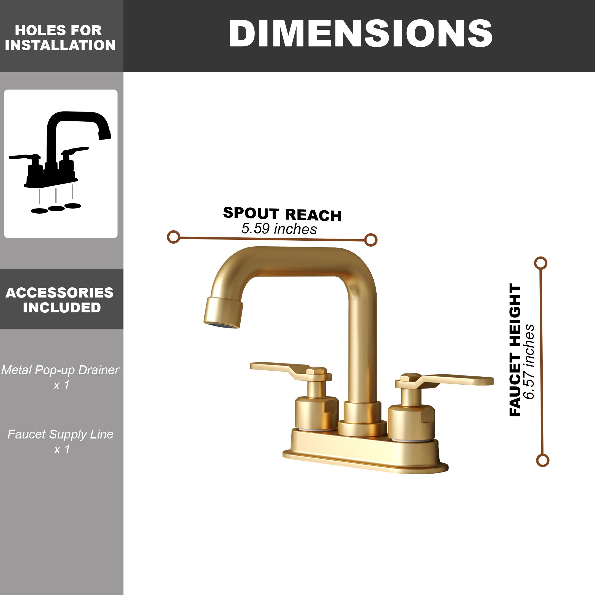 CASAINC KCLT0004-BG Lavatory-Faucets - View #5