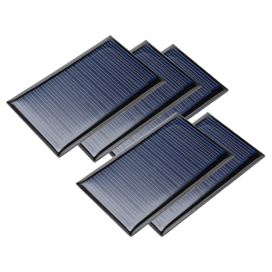 Unique Bargains 5pcs 6V 60mA Poly Mini Solar Cell Panel Module DIY for Light Toys Charger 72mm x 45mm #S25092400UX5947