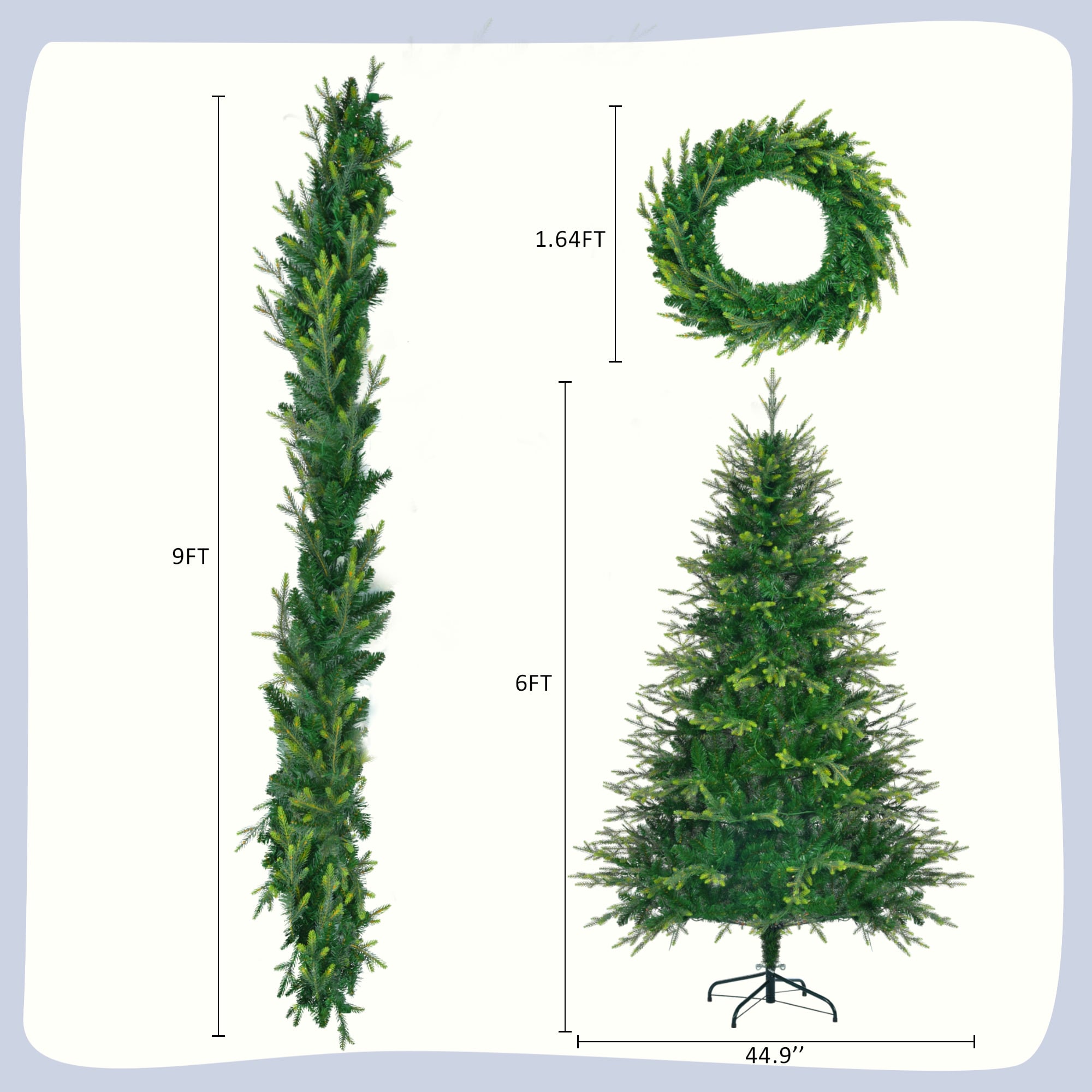Tatayosi T98430F Artificial-Christmas-Trees - View #9