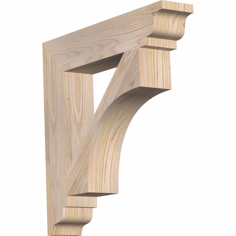 Ekena Millwork BKT04X20X20WTL01SDF Westlake traditional smooth 3-1/2-in x 20-in x 20-in Douglas fir Brown Wood Standard bracket