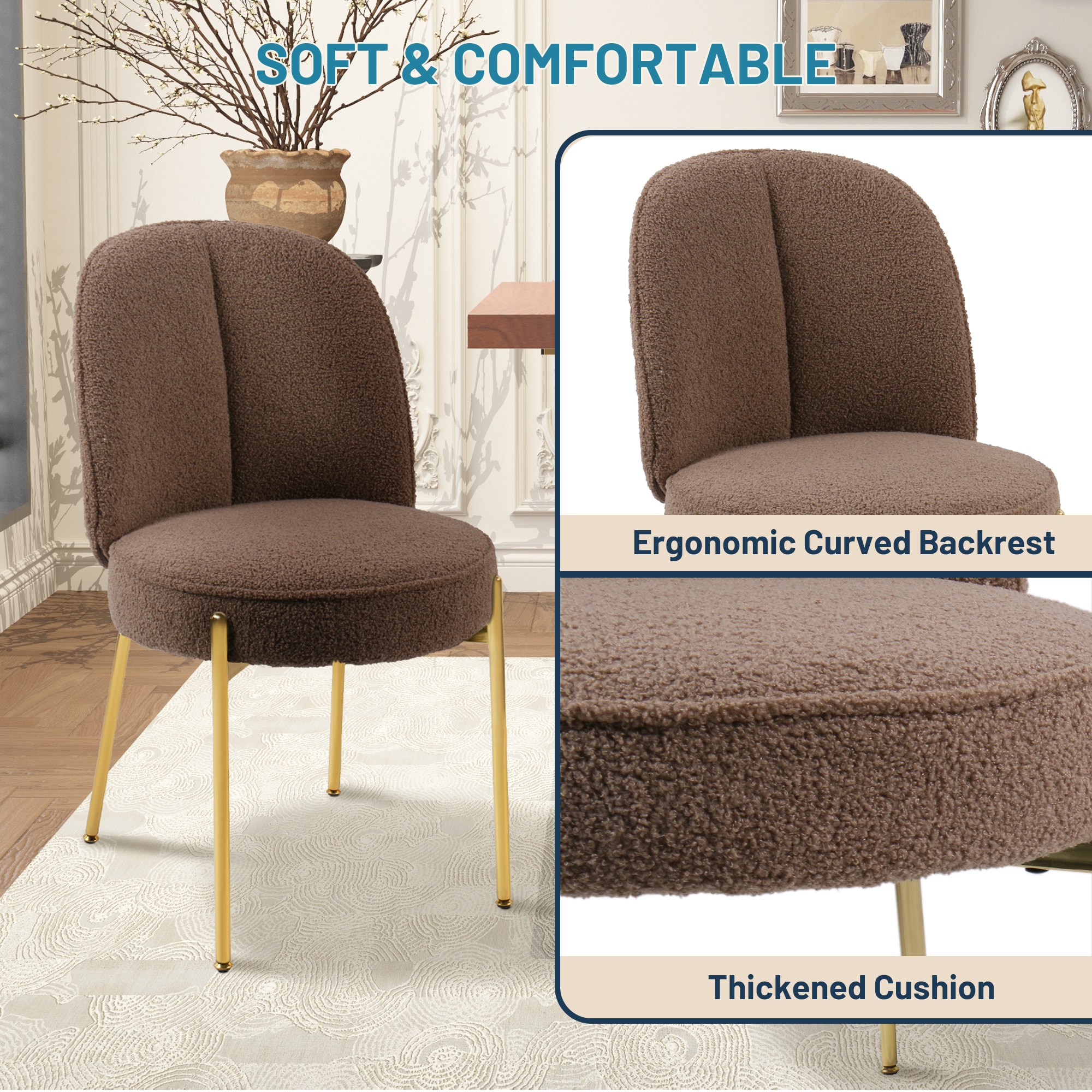 Clihome CL-DMTEDDY03 Dining-Chairs - View #7