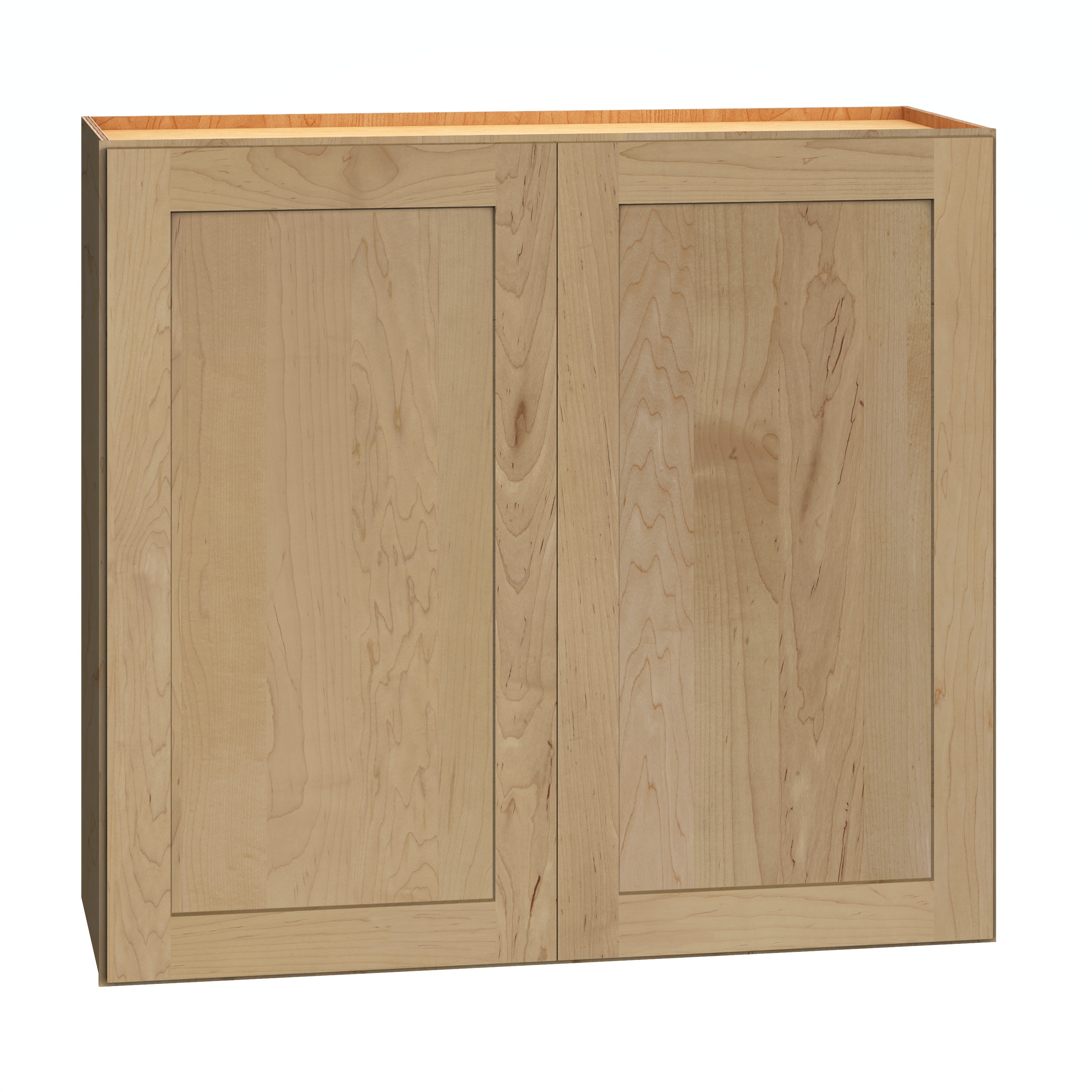 Diamond Express 62K-W3330 Jamestown 33-in W x 30-in H x 12-in D Coastline Brown Wall Fully assembled Plywood Cabinet (Recessed Panel Shaker)