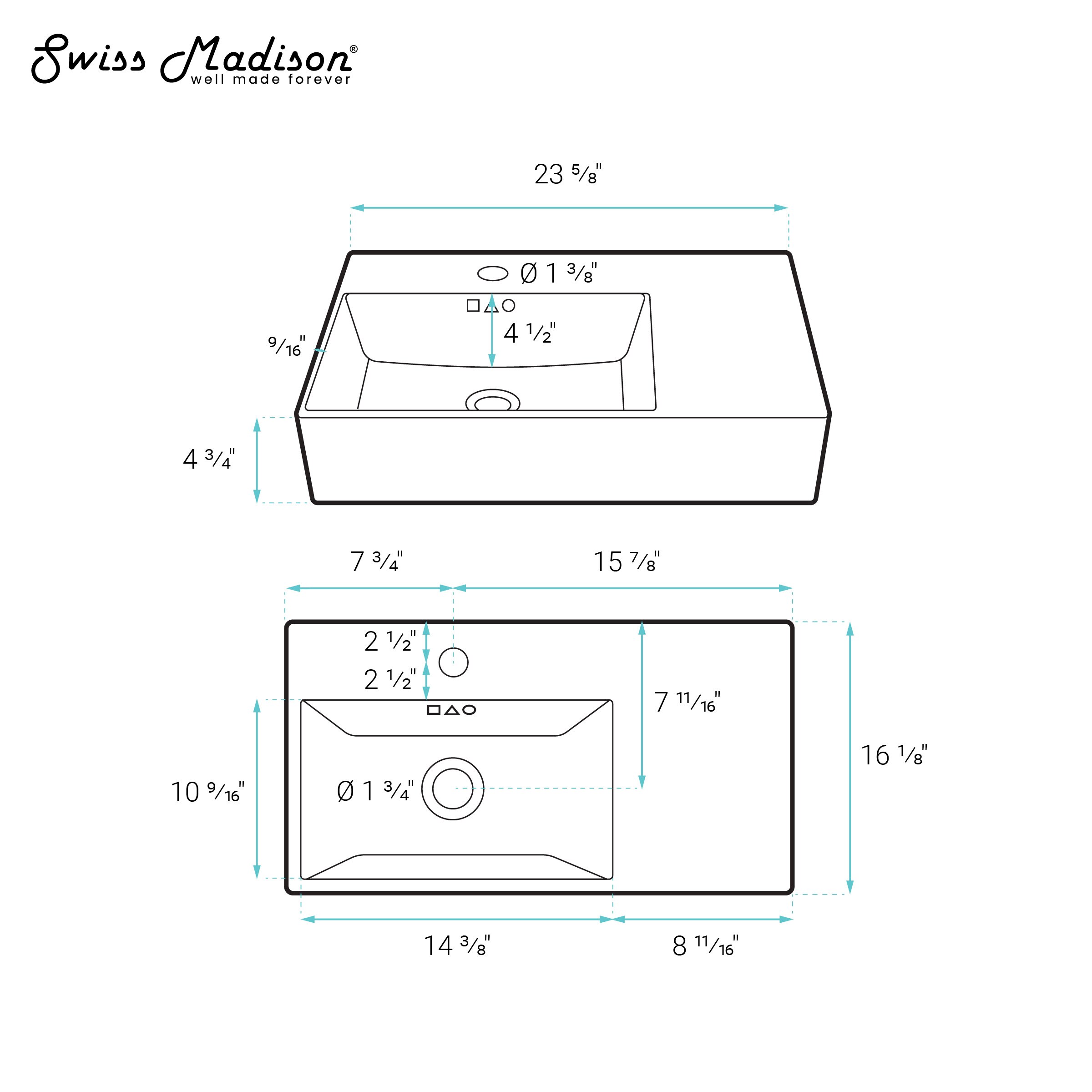 Swiss Madison SM-25-WSANG06MA Bath-Sink - View #6