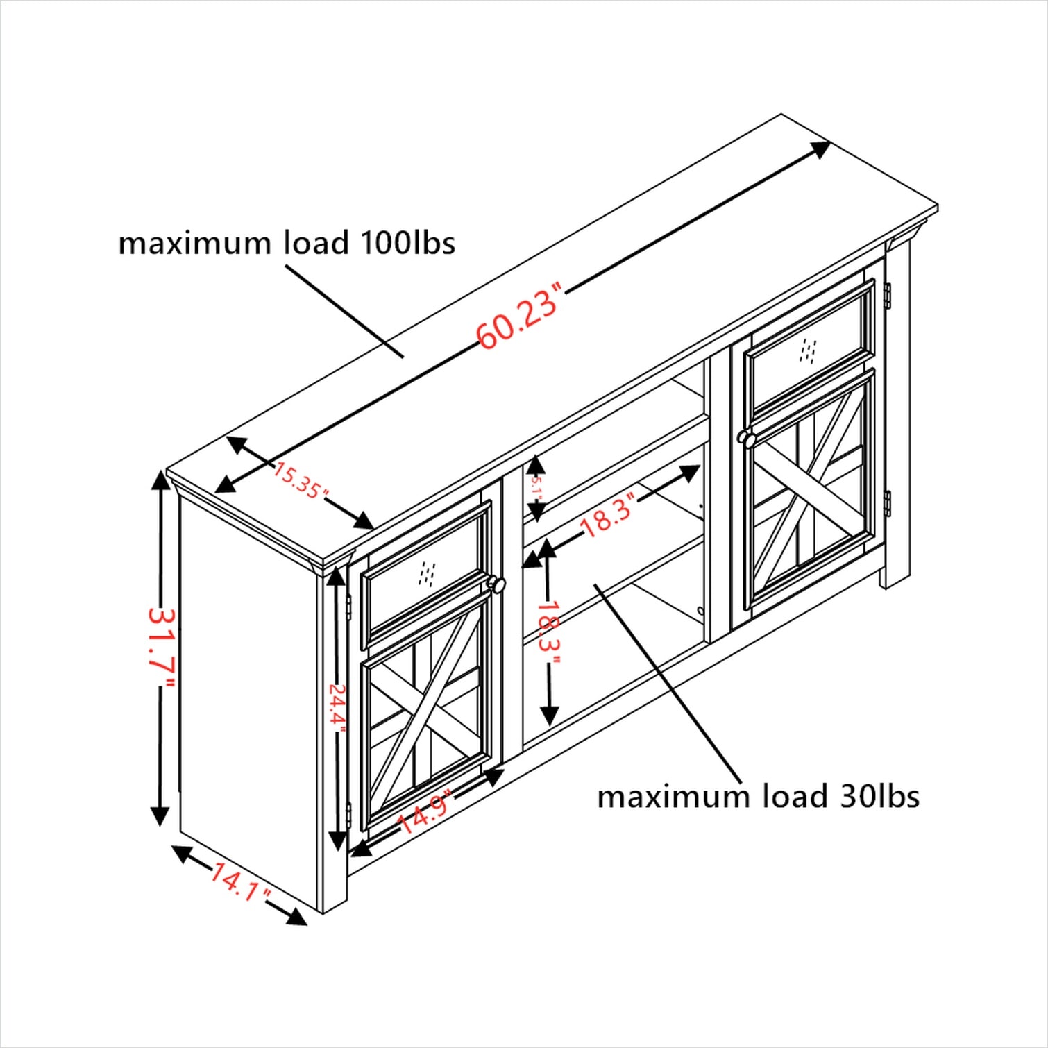 SunJet OQRB9S5UE6BK Tv-Stands - View #4