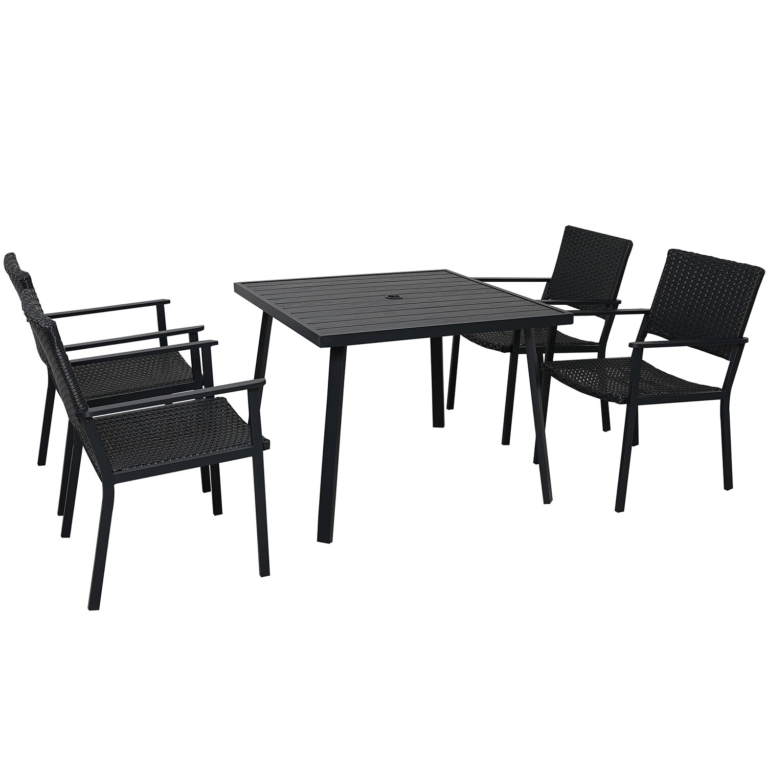 SINOFURN SYA010250BK Patio-Dining-Sets - View #12