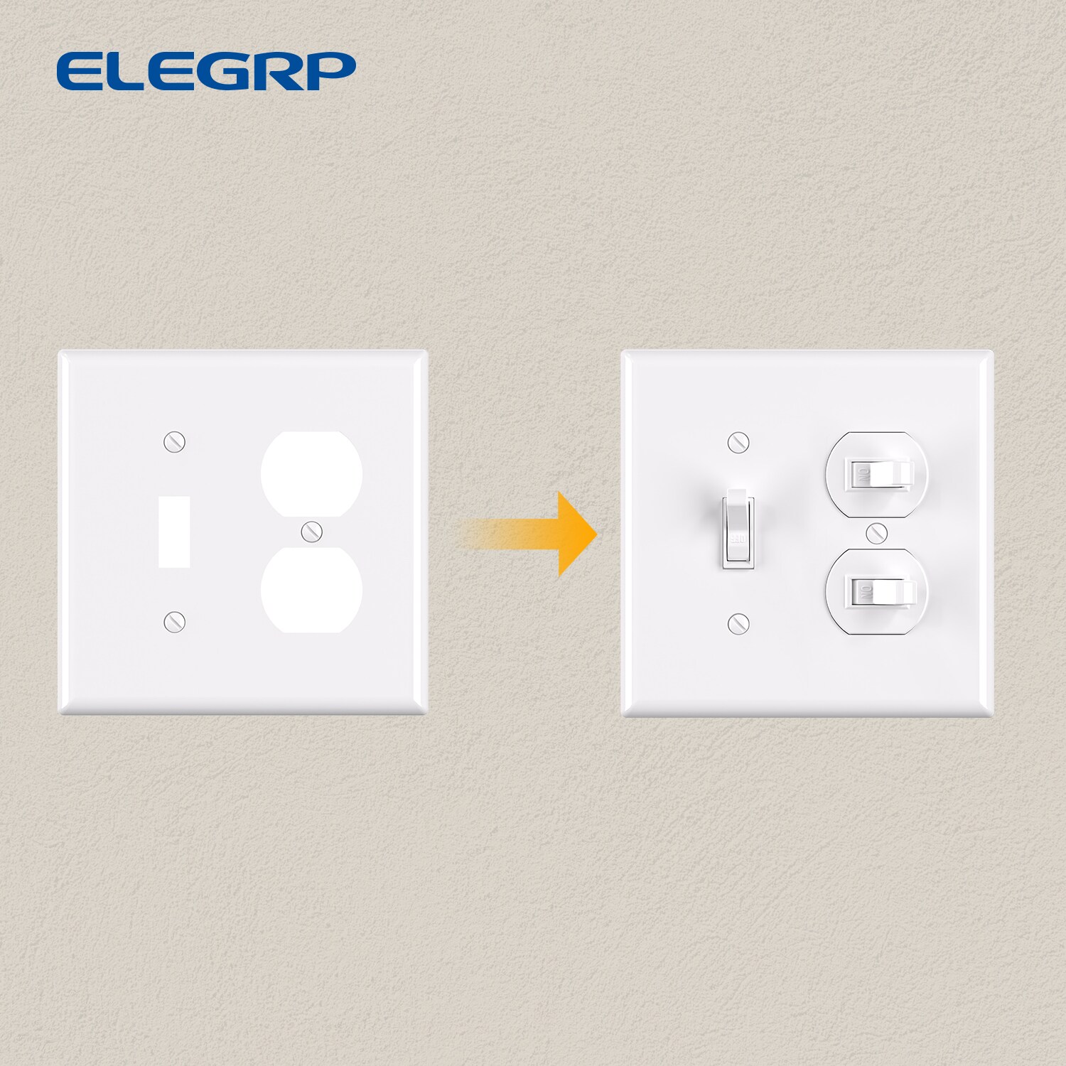 ELEGRP 3061M-WH10 Electrical-Wall-Plates - View #4