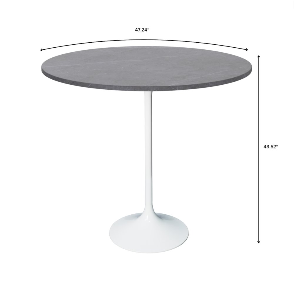 Leisuremod VT43W-48GRS Patio-Tables - View #4