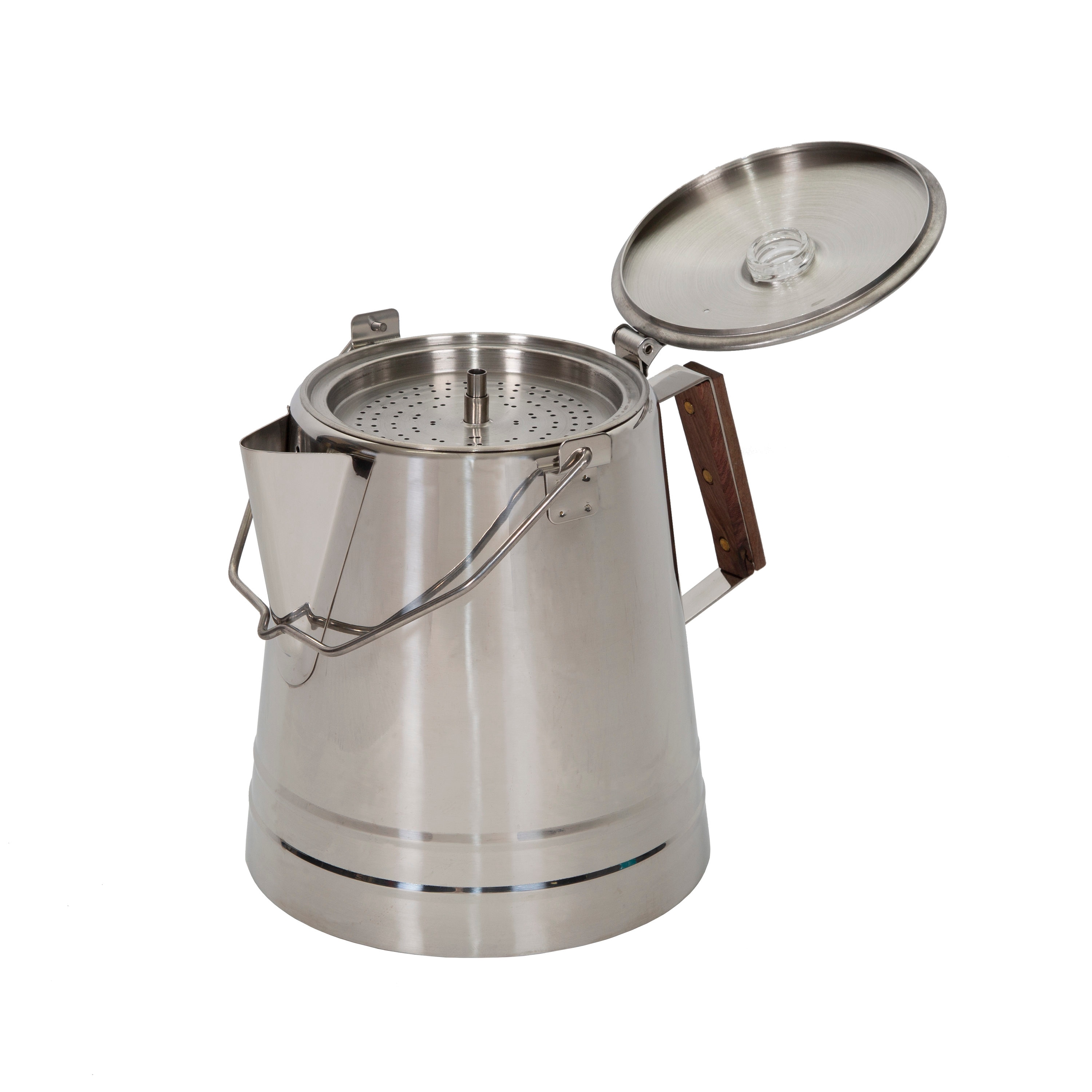 Stansport 28-Cup Stainless Steel Percolator Coffee Pot