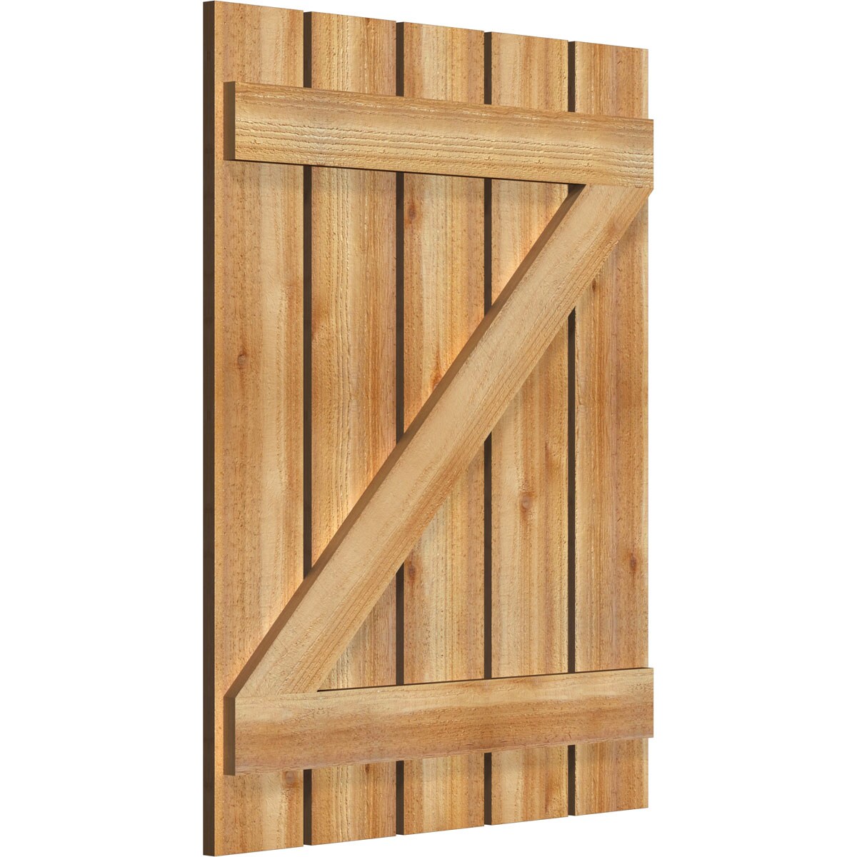 Ekena Millwork RBS06Z29X037RWR Exterior-Shutters - View #2
