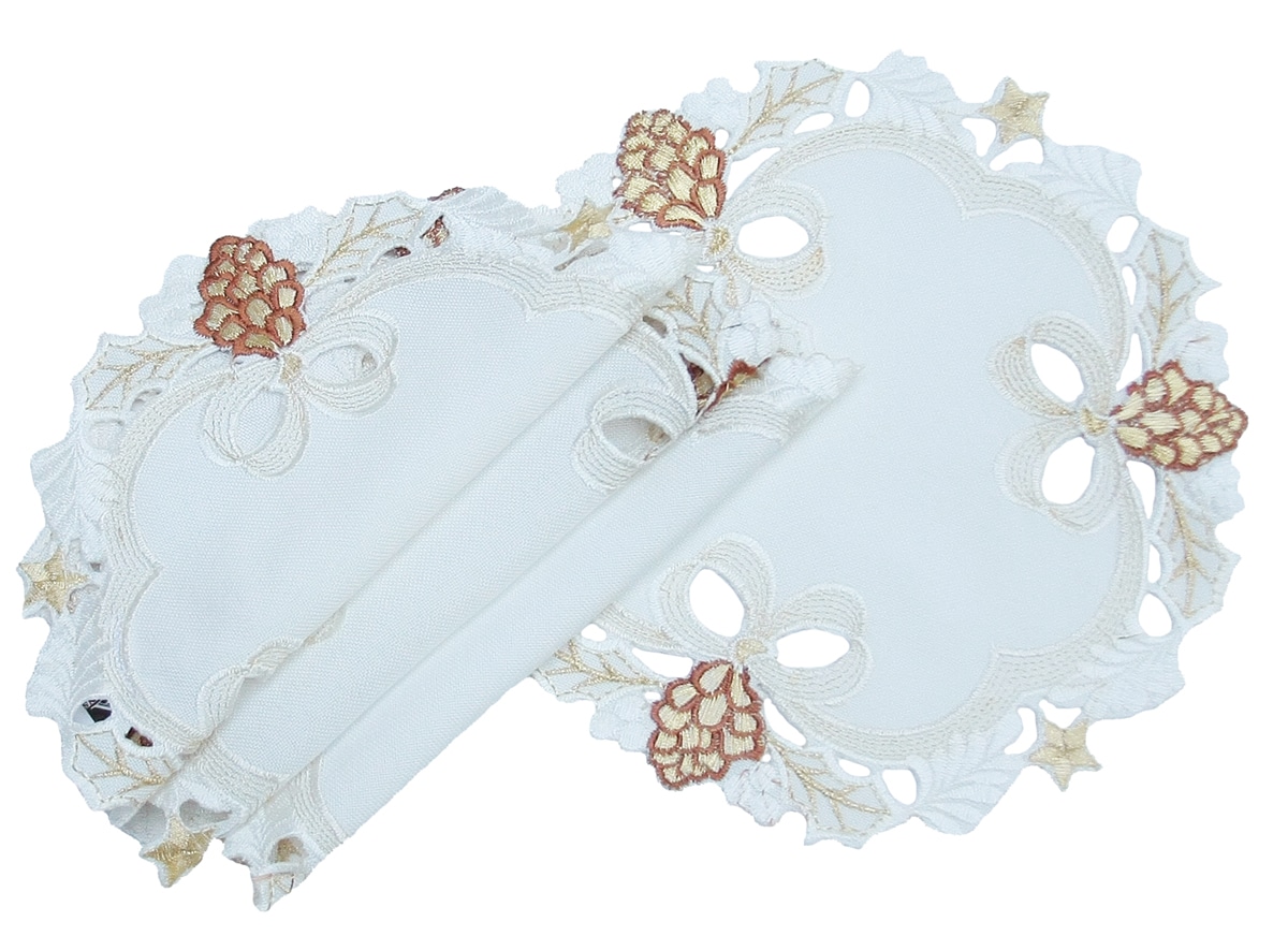 XIA Home Fashions XD15807800 8-Inches Tabletop Decoration Pinecone 4 -Pack Christmas Decor
