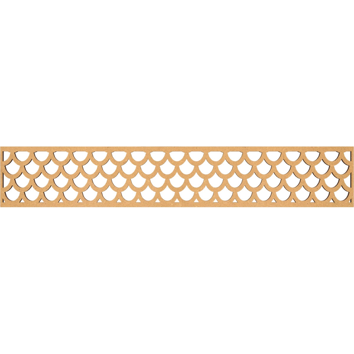 Ekena Millwork MLDB08X46HUDMF Hudson Fretwork Flat Trim 8-in x 3.89-ft Brown Unfinished 2157757 Pierced Wall Panel Moulding