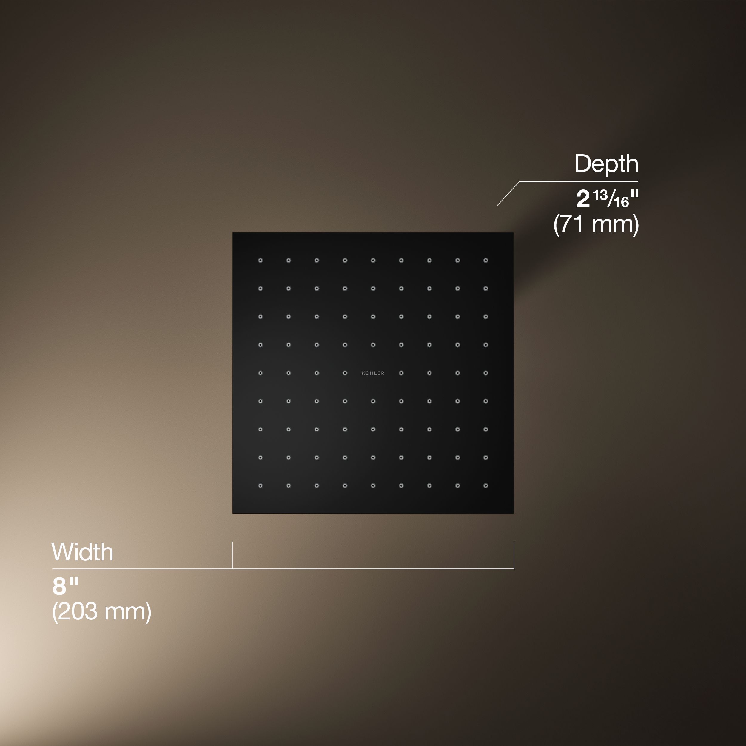 KOHLER K-13695-BL Fixed-Showerhead - View #3