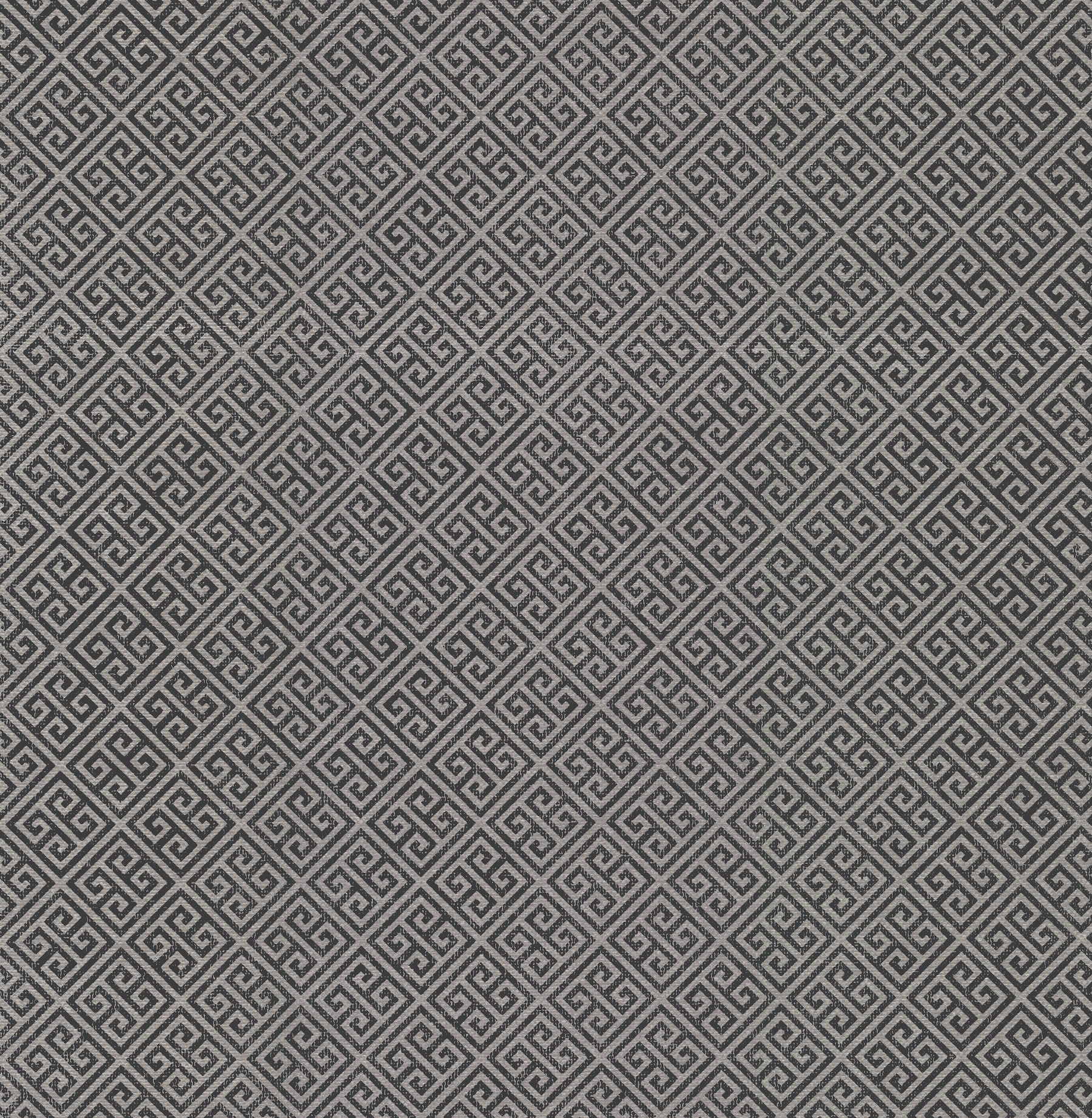York Wallcoverings BW3993 Black and White Resource Library 60.8-Sq. Feet Silver Paper Geometric Unpasted Wallpaper