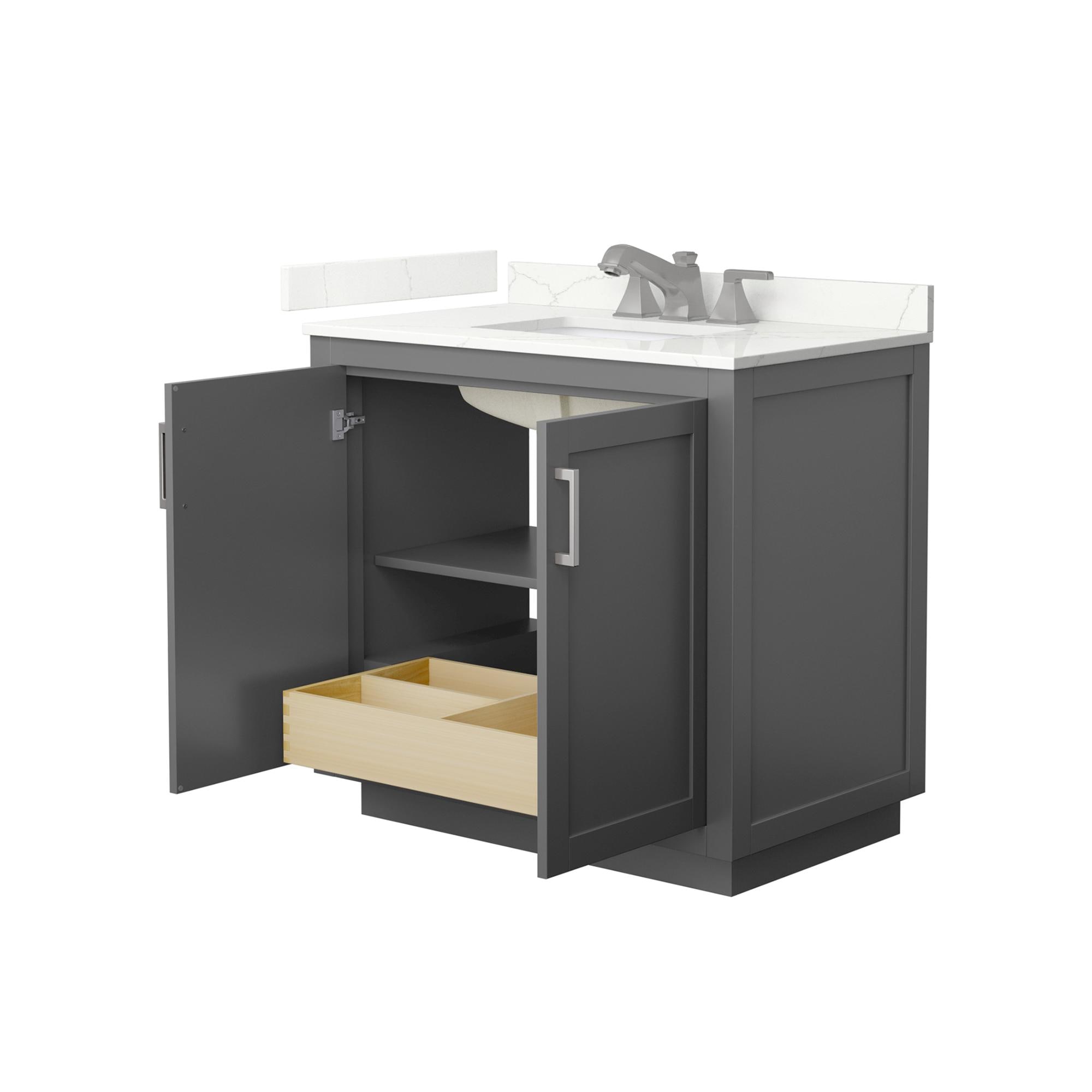 Wyndham Collection WCF292936SKGGTUS3MXX Bath-Vanity-Combo - View #3