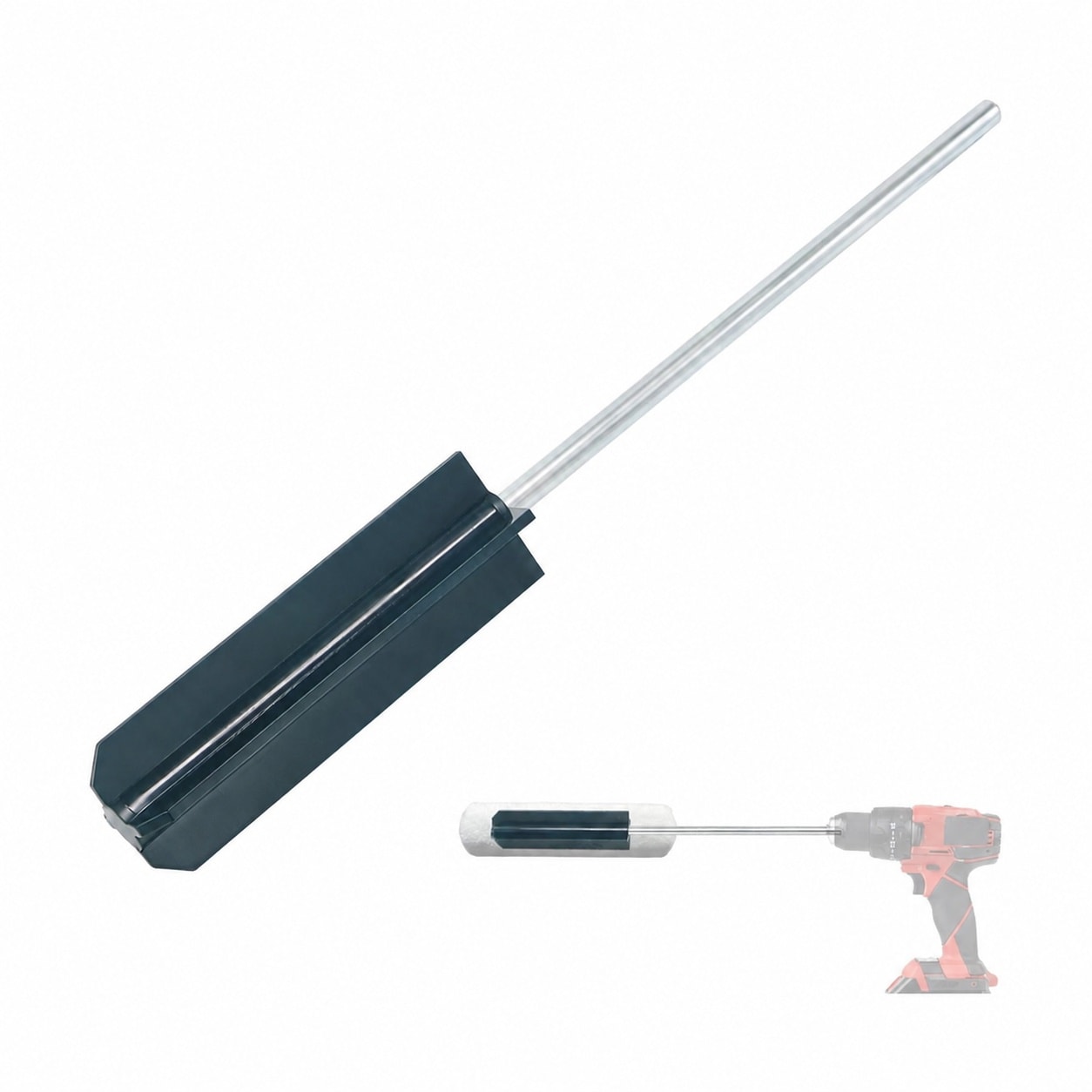Phyfalip  Paint Roller Cleaner Tool Drill Attachment Fits 9 to 18 Inch Rollers Cleans and Dries Roller Heads Durable Plastic Frame 1 pack