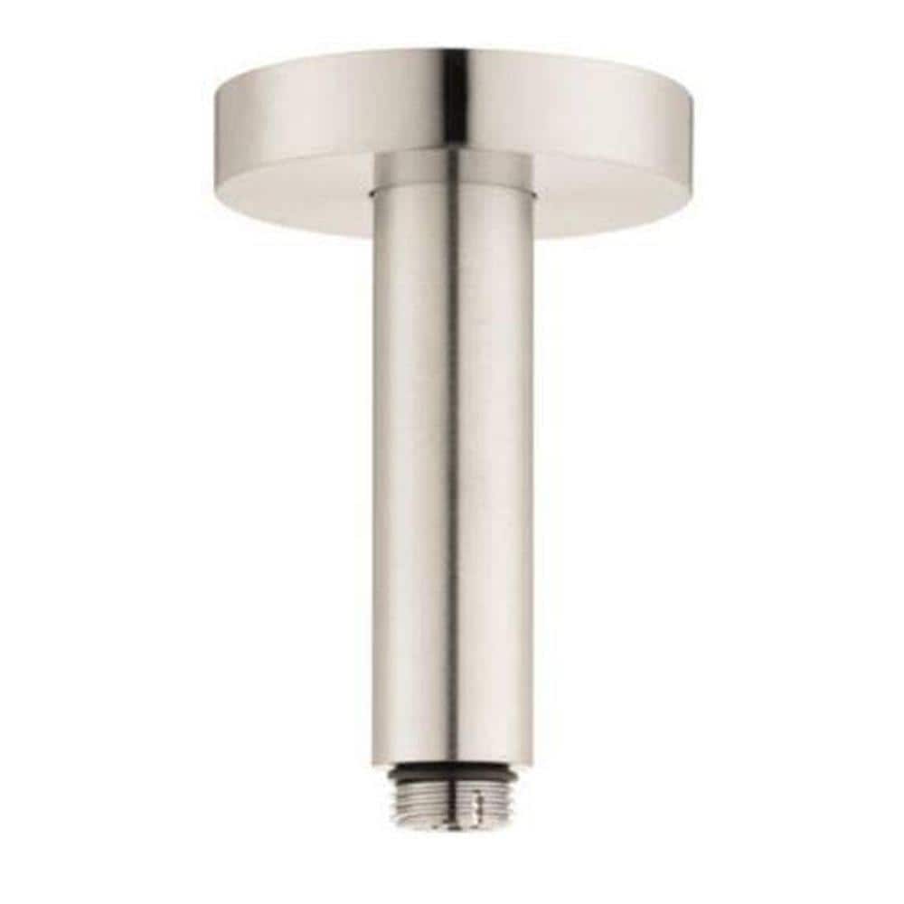 Hansgrohe 27393821 Raindance E Brushed Nickel 9.7-Inches Universal Shower Shower arm 0.5-Inches -ID