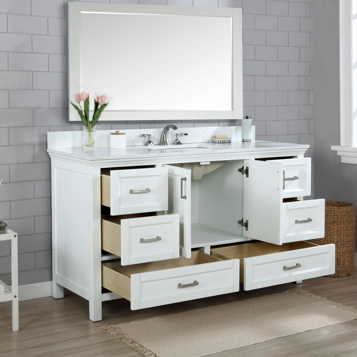 Altair 538060S-WH-AW Bath-Vanity-Combo - View #7