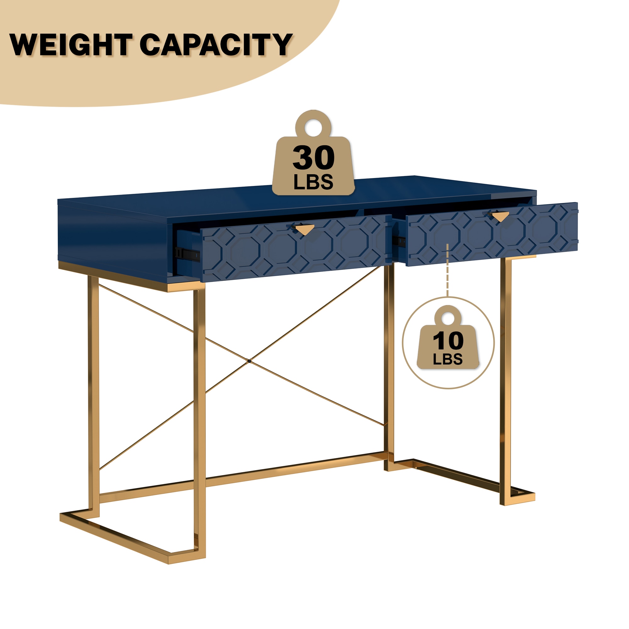Clihome CL-DK1-BL Console-Sofa-Tables - View #9