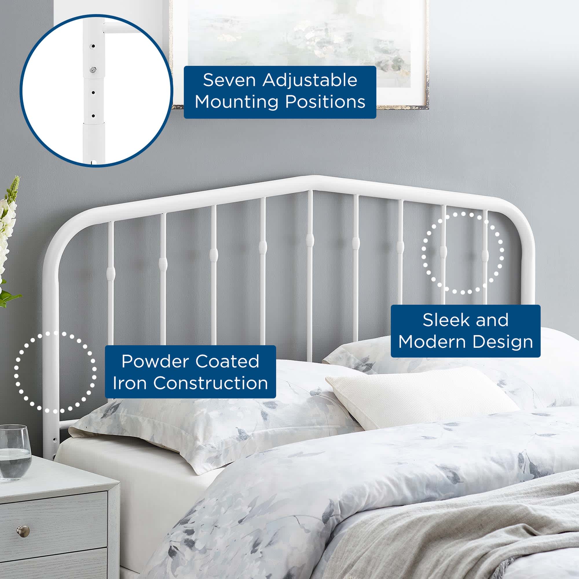 Modway MOD-6167-WHI Upholstered-Headboards - View #7