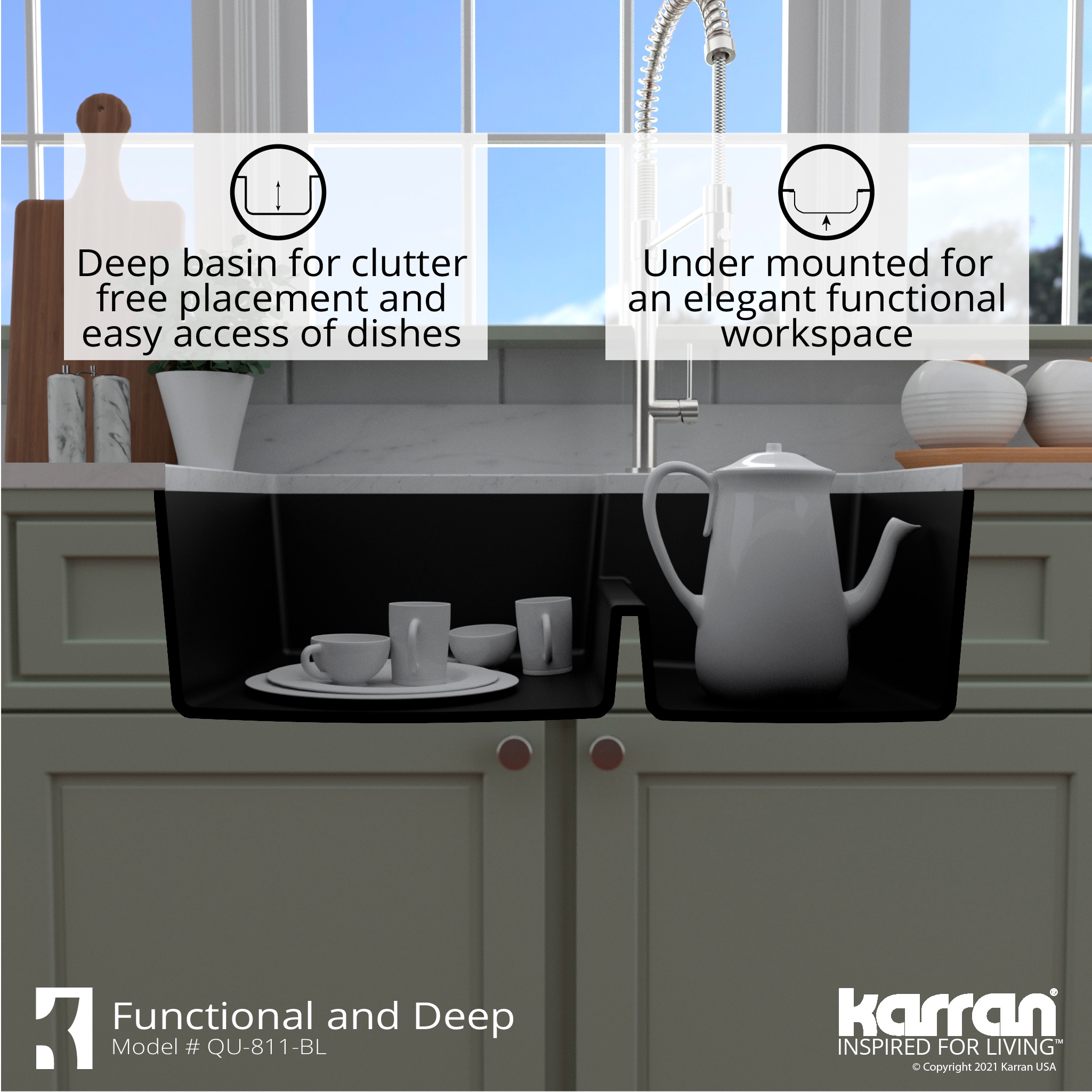 Karran QU-811-BL-PK1 Kitchen-Sinks - View #10