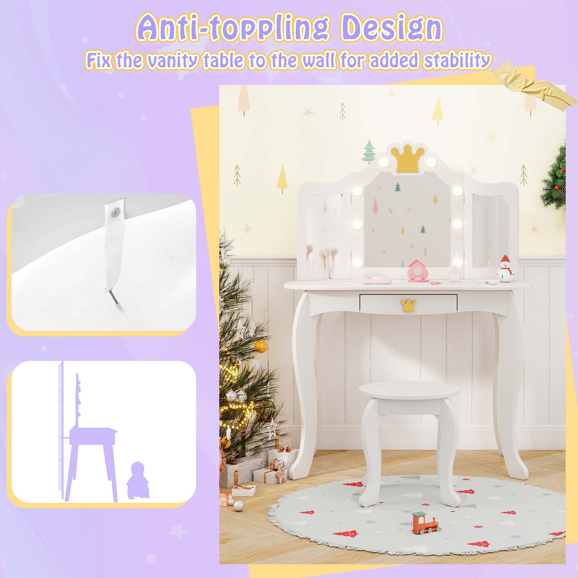 Costway HCST04643 Bedroom-Vanities - View #4
