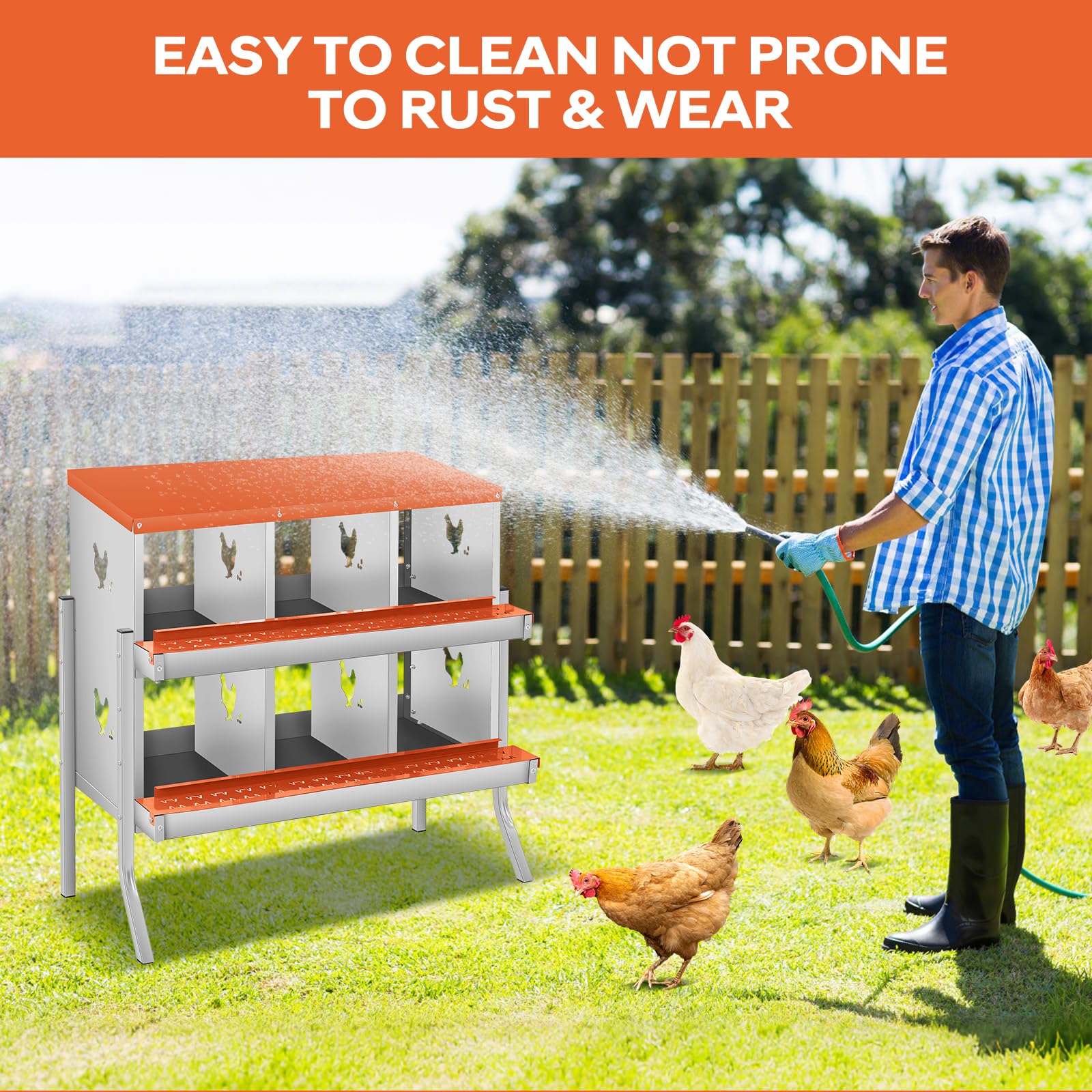 Garvee 09GXFCHBNL-411 Chicken-Coops-Rabbit-Hutches - View #7