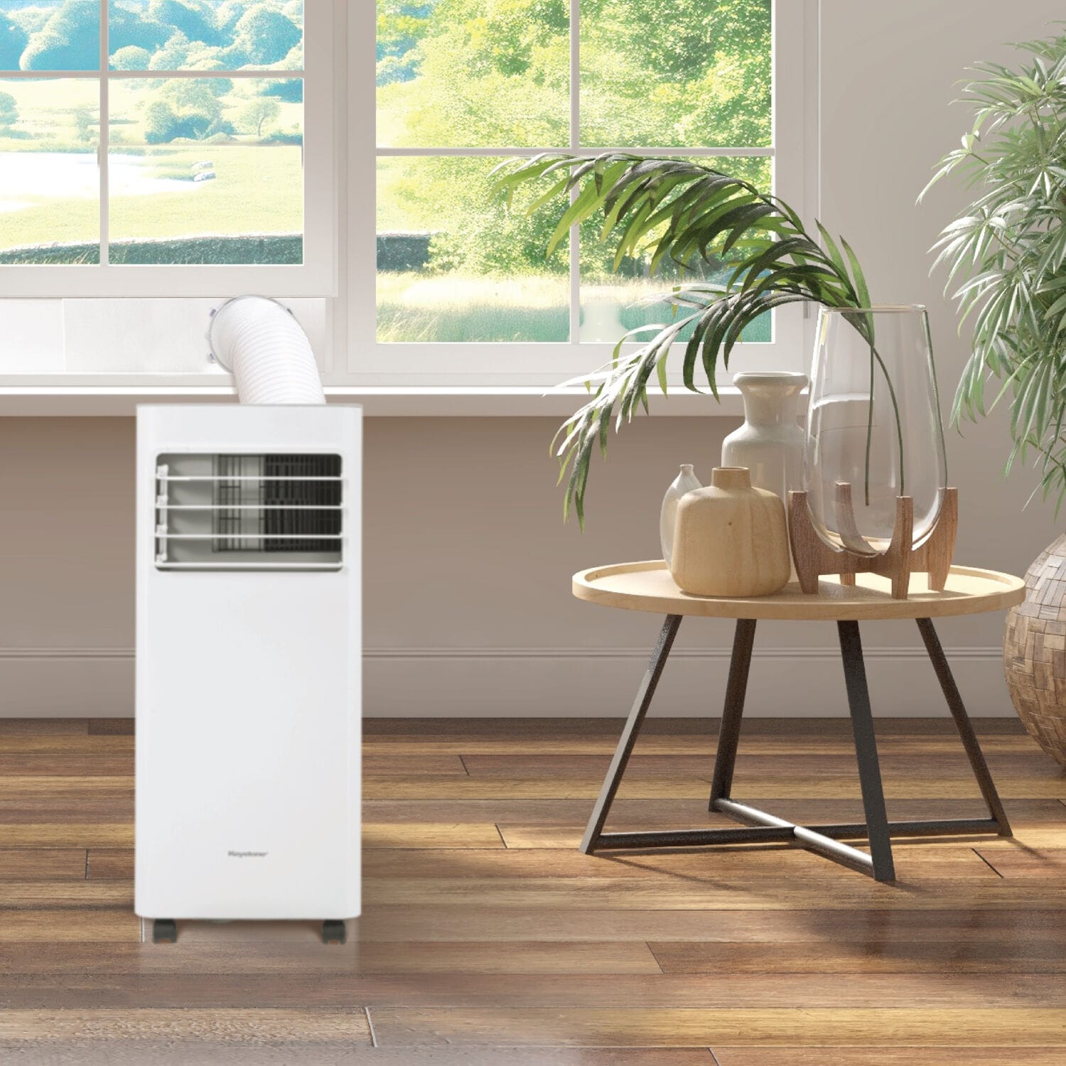 Keystone White Portable Air Conditioner with Remote and Sleep Mode