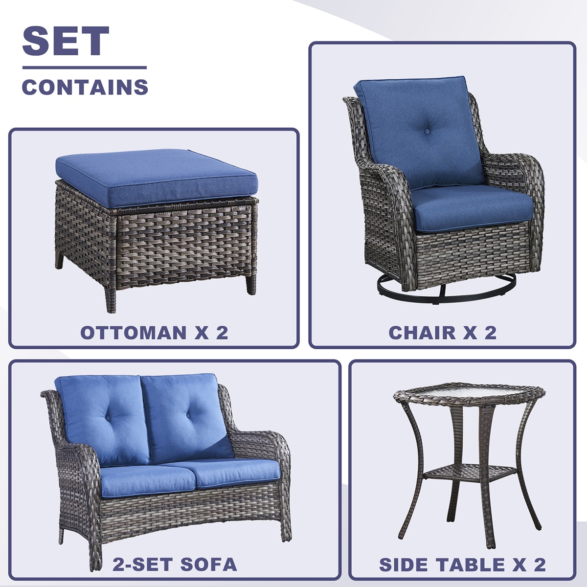 Rilyson FS039026X2024016-1 Patio-Conversation-Sets - View #5