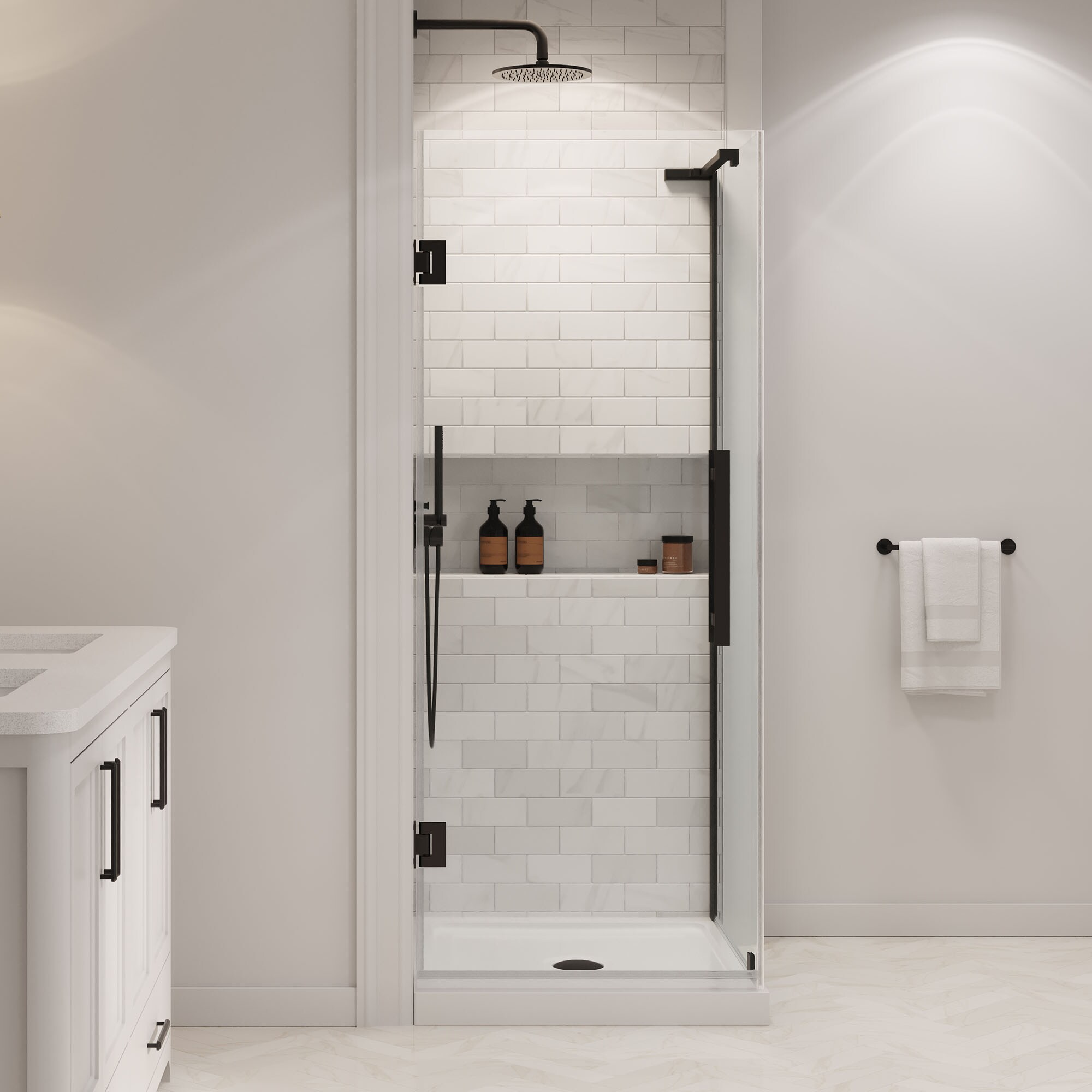 OVE Decors 15SKS-PANA32-BLK Alcove-Shower-Kit - View #3