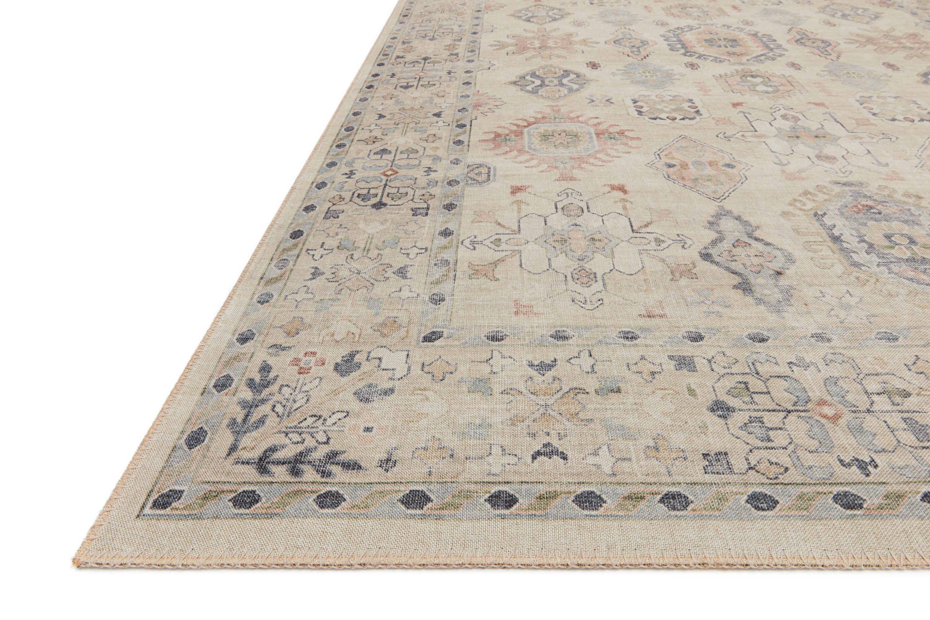 Elysian Black Oriental Synthetic 27" x 45" Easy-Care Rug