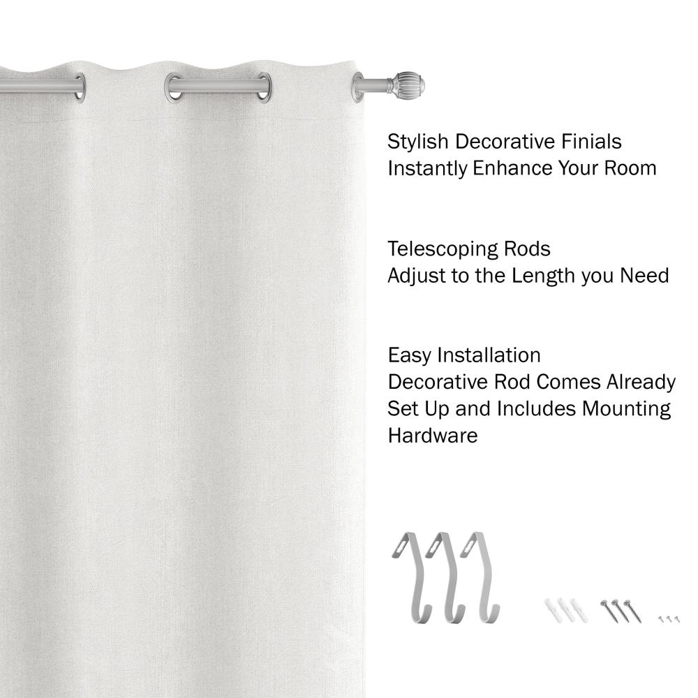 Hastings Home 569802WTM Curtain-Rods - View #3