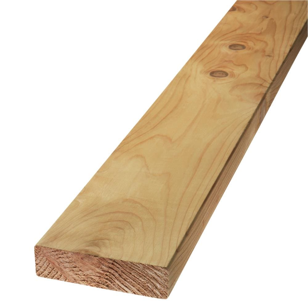  38632 2-in x 6-in x 12-ft S4S Cedar Green Deck Board Lumber